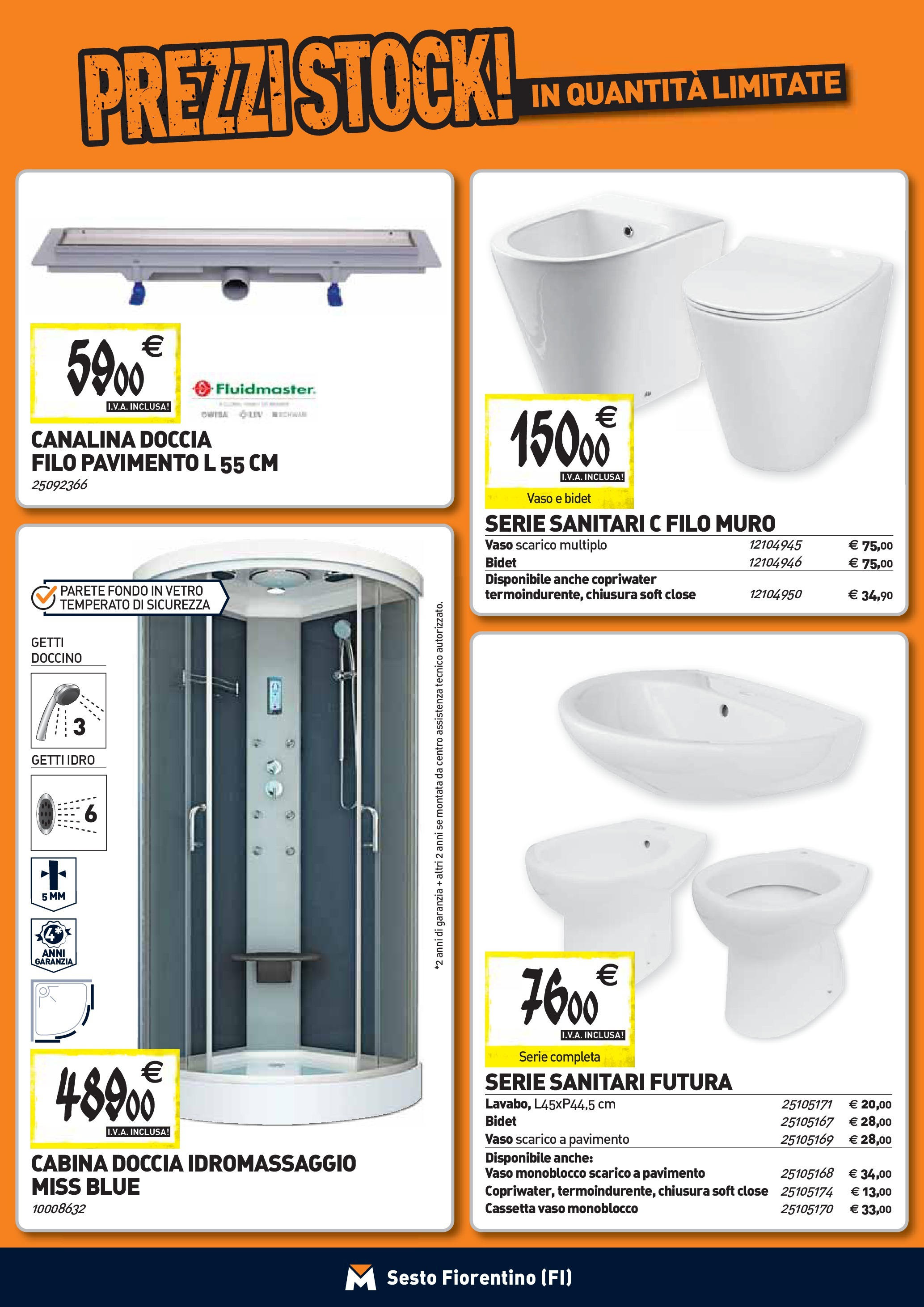 Nuovo TECNOMAT - Straordinari prezzi stock! dal 24/09/2025 > offerte anteprima 🛍️ | Pagina: 3 | Prodotti: Pavimento, Doccia, Vaso