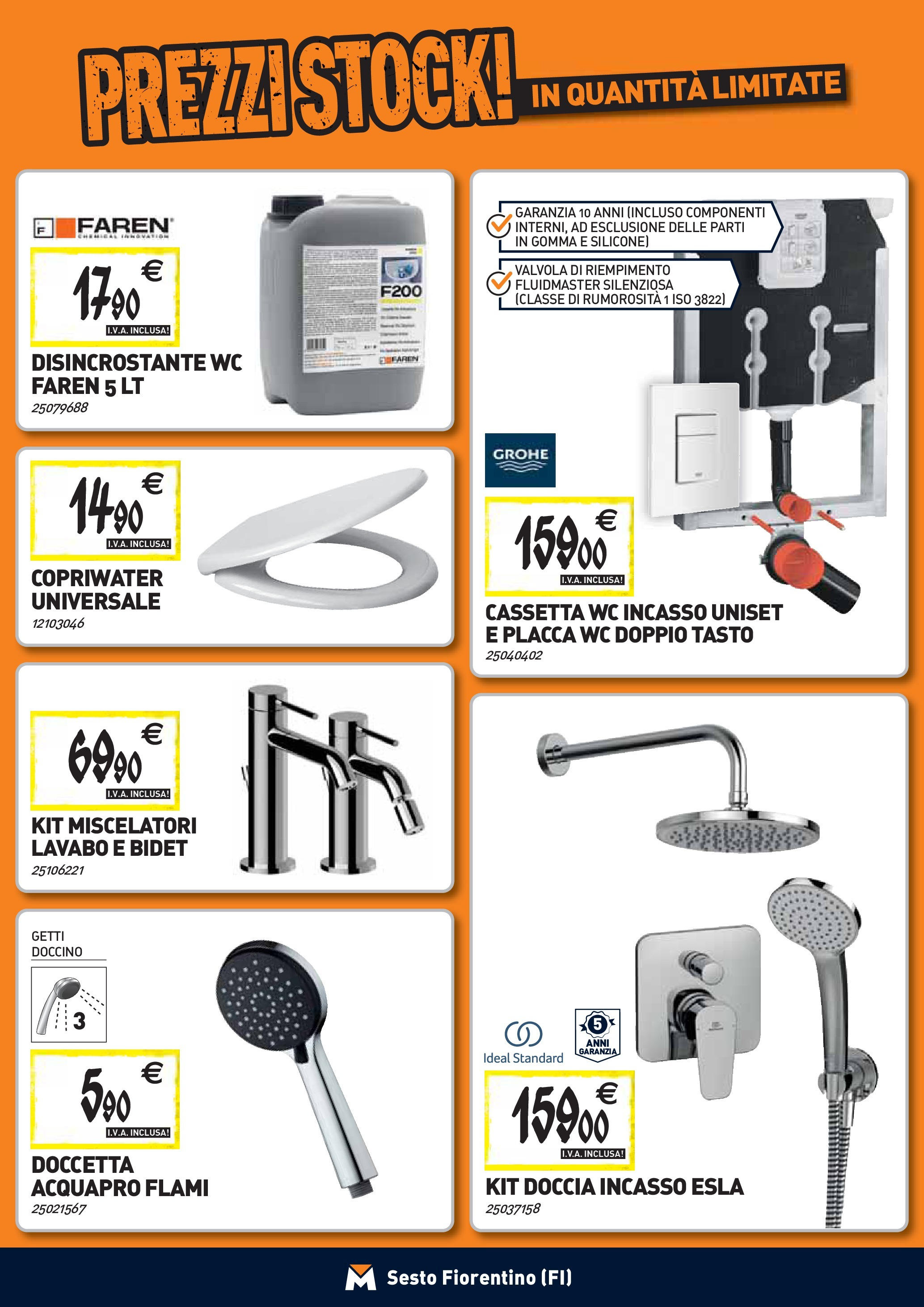 Nuovo TECNOMAT - Straordinari prezzi stock! dal 24/09/2025 > offerte anteprima 🛍️ | Pagina: 4 | Prodotti: Silicone, WC, Doccia