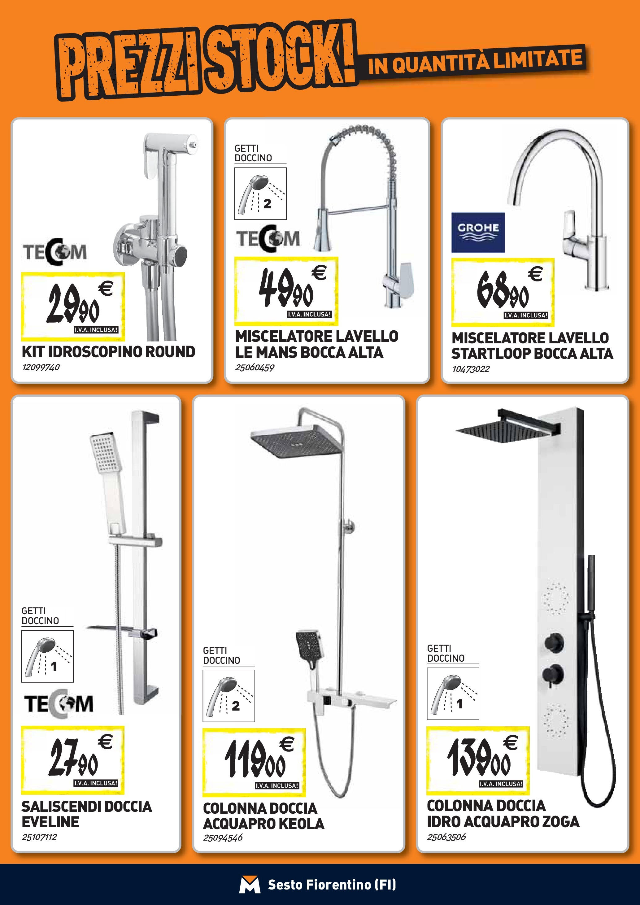 Nuovo TECNOMAT - Straordinari prezzi stock! dal 24/09/2025 > offerte anteprima 🛍️ | Pagina: 5 | Prodotti: Tè, Lavello, Miscelatore, Doccia