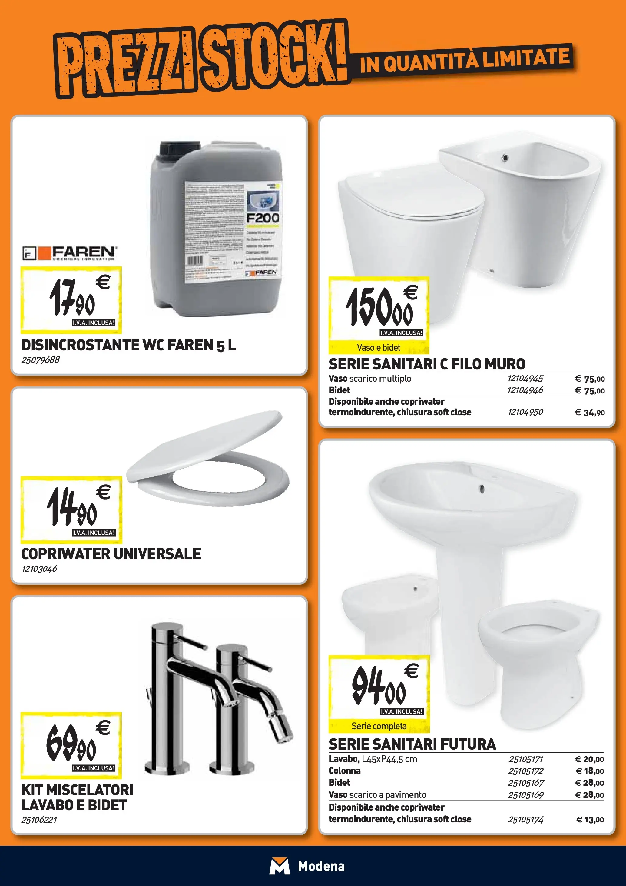 Nuovo TECNOMAT - Straordinari prezzi stock! dal 24/09/2025 > offerte anteprima 🛍️ | Pagina: 3 | Prodotti: Pavimento, WC, Vaso
