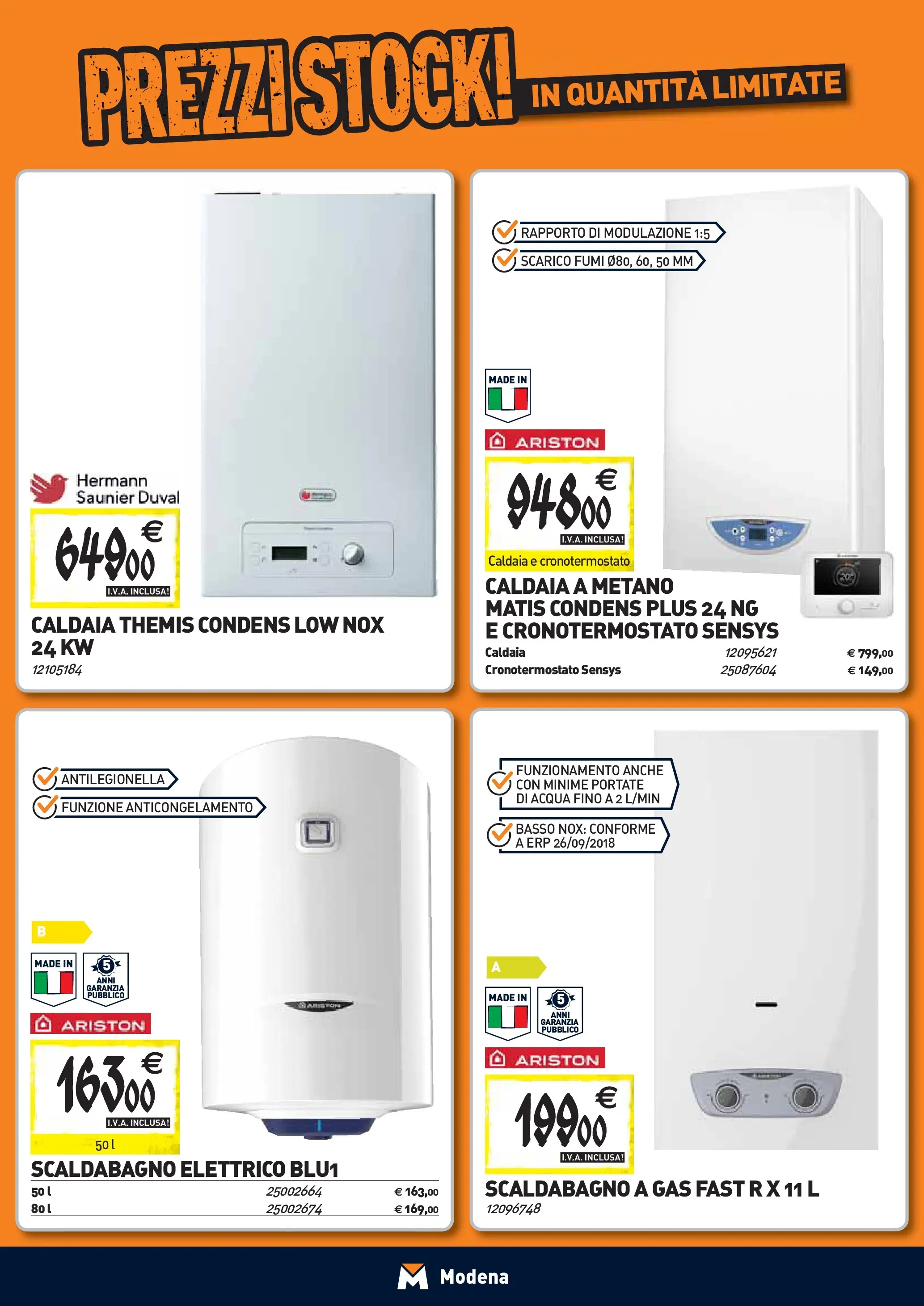 Nuovo TECNOMAT - Straordinari prezzi stock! dal 24/09/2025 > offerte anteprima 🛍️ | Pagina: 9 | Prodotti: Scaldabagno, Caldaia, Acqua