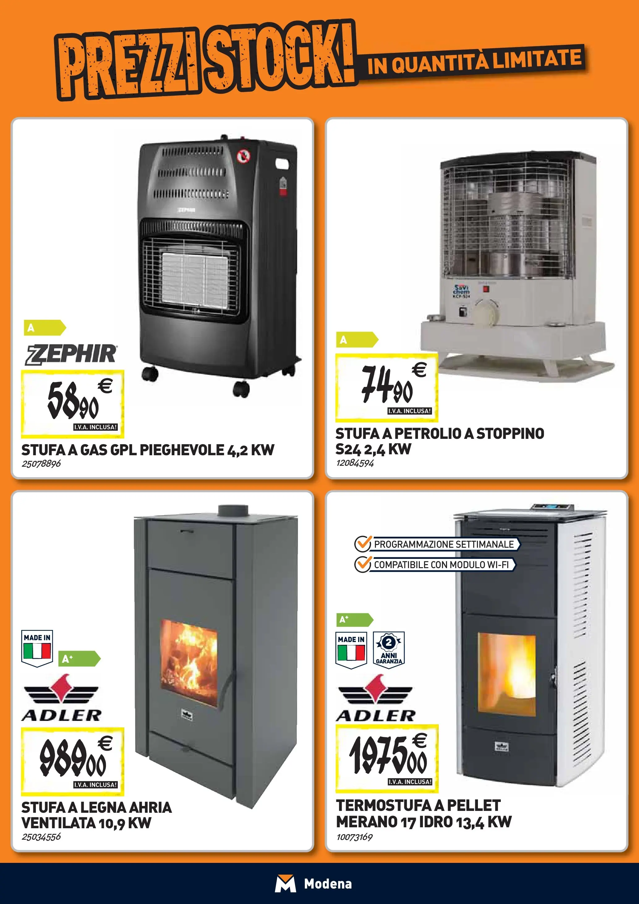 Nuovo TECNOMAT - Straordinari prezzi stock! dal 24/09/2025 > offerte anteprima 🛍️ | Pagina: 10 | Prodotti: Pellet, Stufa a legna, Stufa, Stufa a gas