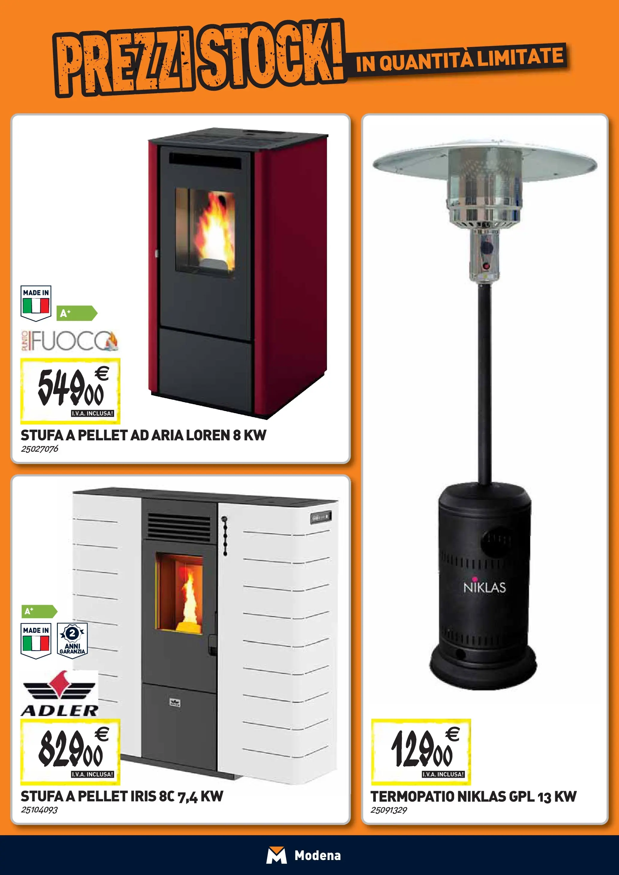 Nuovo TECNOMAT - Straordinari prezzi stock! dal 24/09/2025 > offerte anteprima 🛍️ | Pagina: 11 | Prodotti: Pellet, Stufa a pellet, Stufa