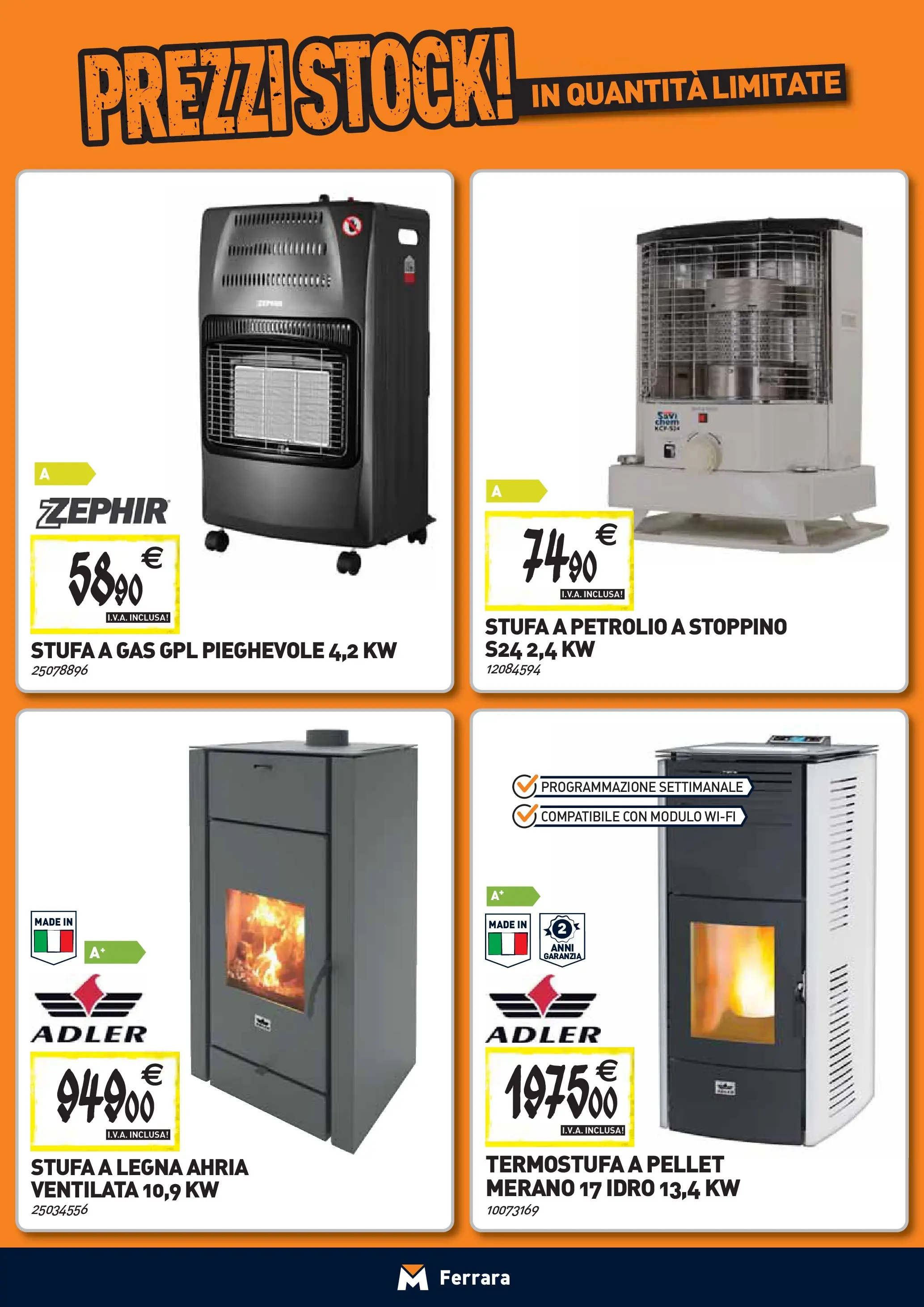 Nuovo TECNOMAT - Straordinari prezzi stock! dal 24/09/2025 > offerte anteprima 🛍️ | Pagina: 9 | Prodotti: Pellet, Stufa a legna, Stufa, Stufa a gas