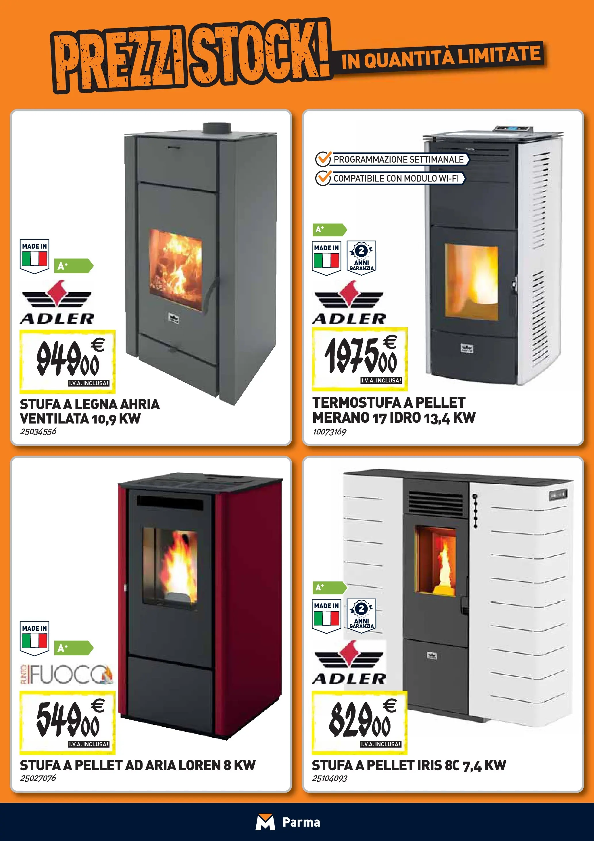 Nuovo TECNOMAT - Straordinari prezzi stock! dal 24/09/2025 > offerte anteprima 🛍️ | Pagina: 10 | Prodotti: Pellet, Stufa a legna, Stufa a pellet, Stufa