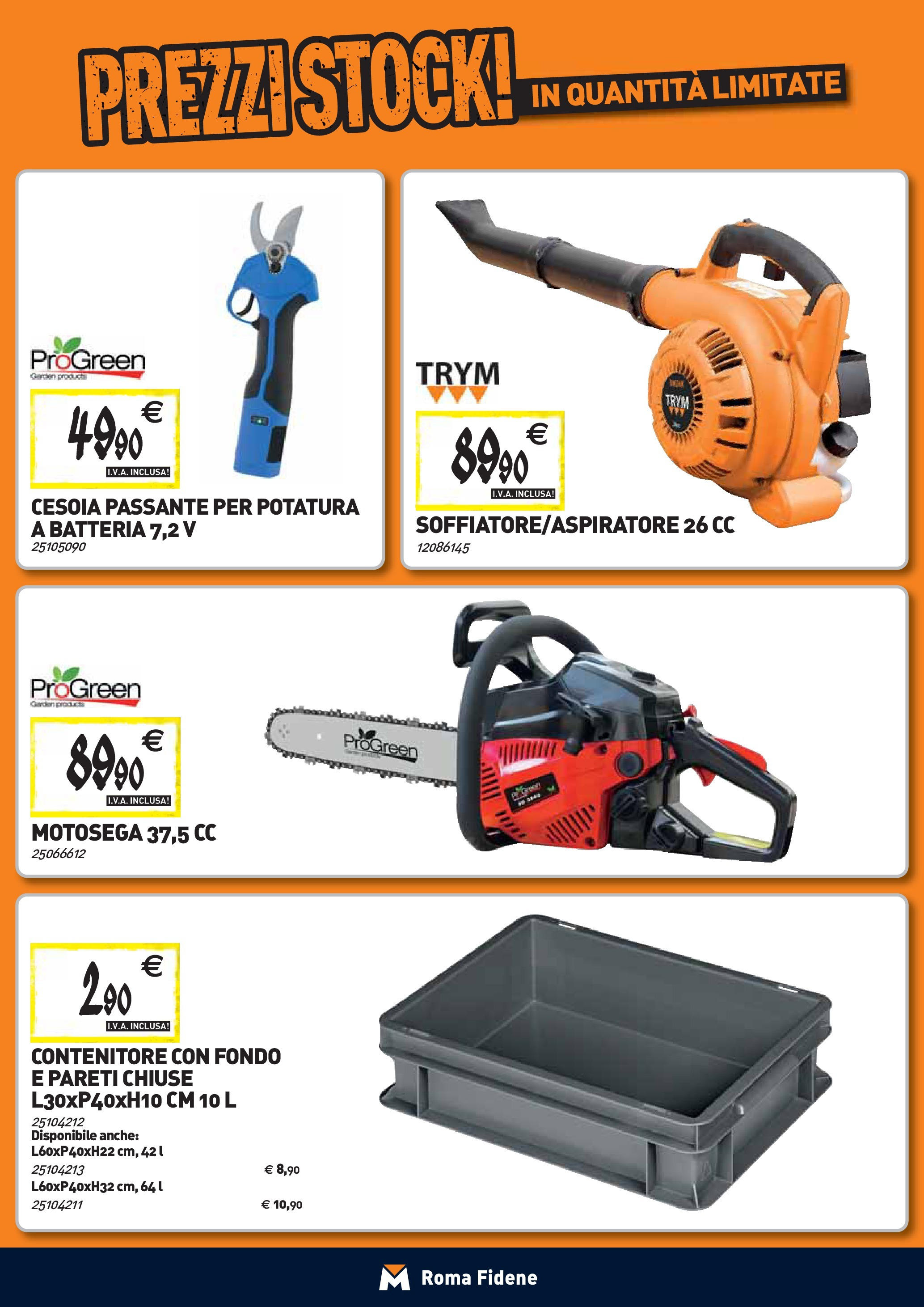 Nuovo TECNOMAT - Straordinari prezzi stock! dal 24/09/2025 > offerte anteprima 🛍️ | Pagina: 24 | Prodotti: Motosega, Contenitore, Batteria
