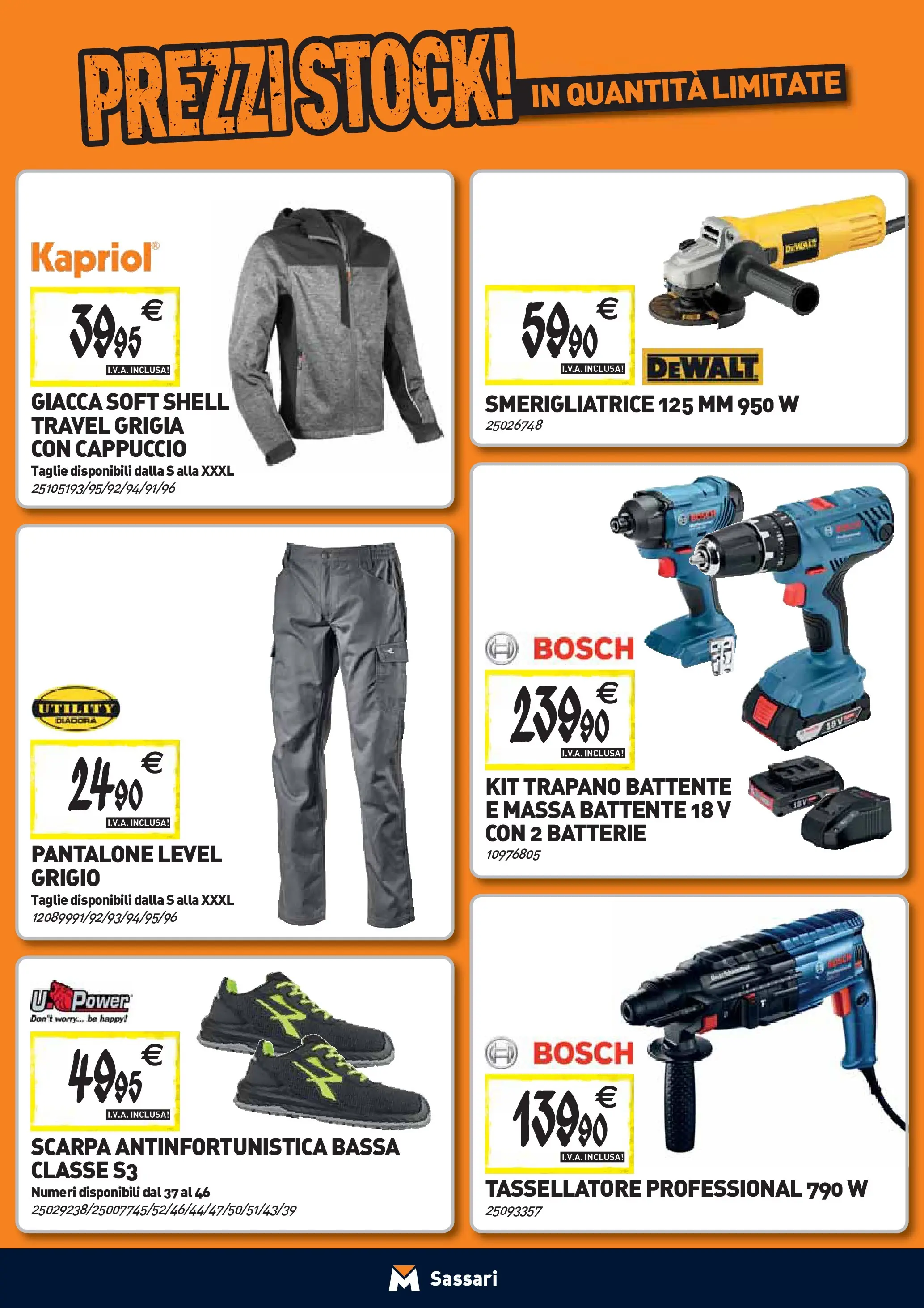 Nuovo TECNOMAT - Straordinari prezzi stock! dal 24/09/2025 > offerte anteprima 🛍️ | Pagina: 21 | Prodotti: Cappuccio, Trapano, Smerigliatrice, Batterie