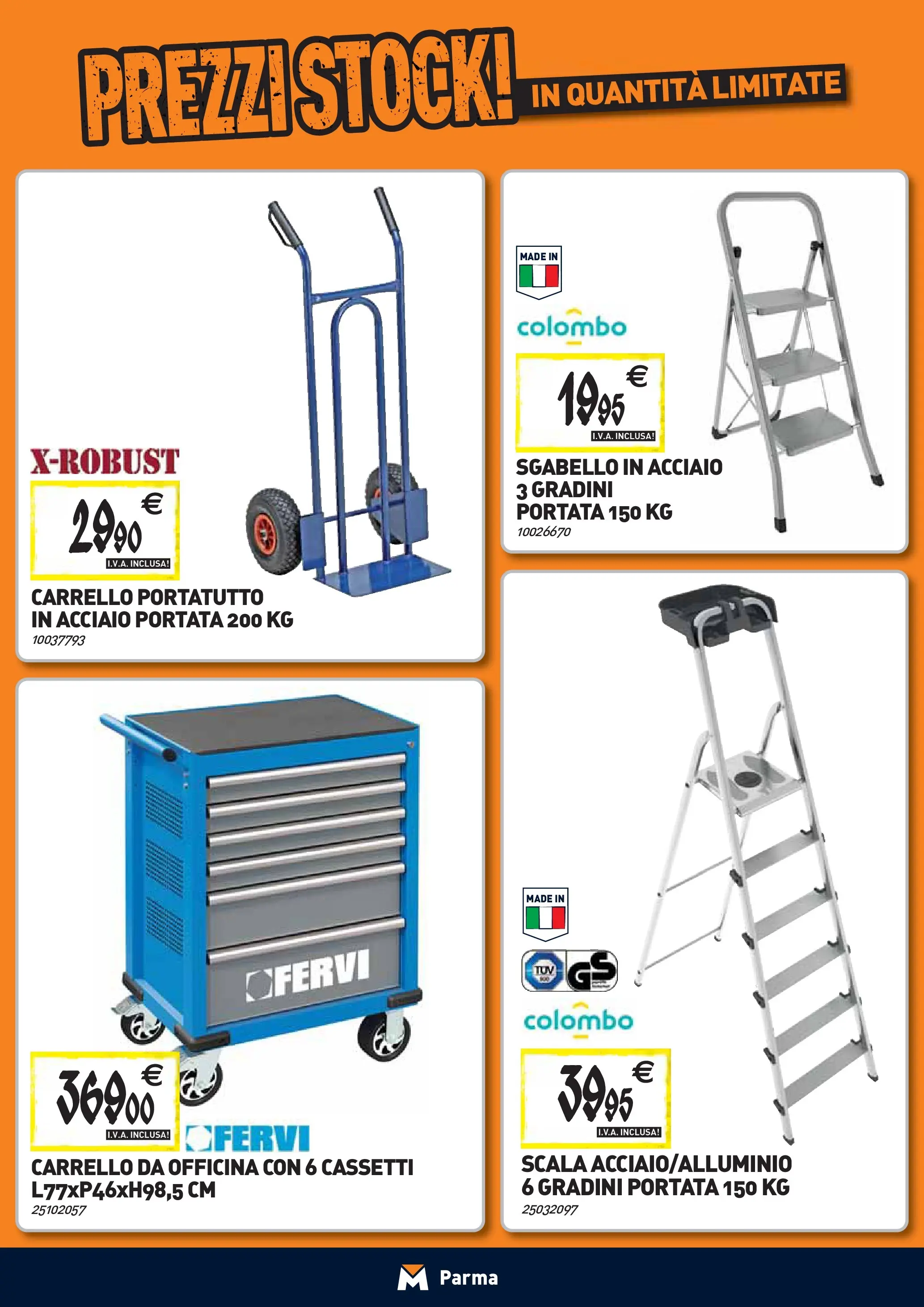 Nuovo TECNOMAT - Straordinari prezzi stock! dal 24/09/2025 > offerte anteprima 🛍️ | Pagina: 26 | Prodotti: Carrello, Sgabello, Scala