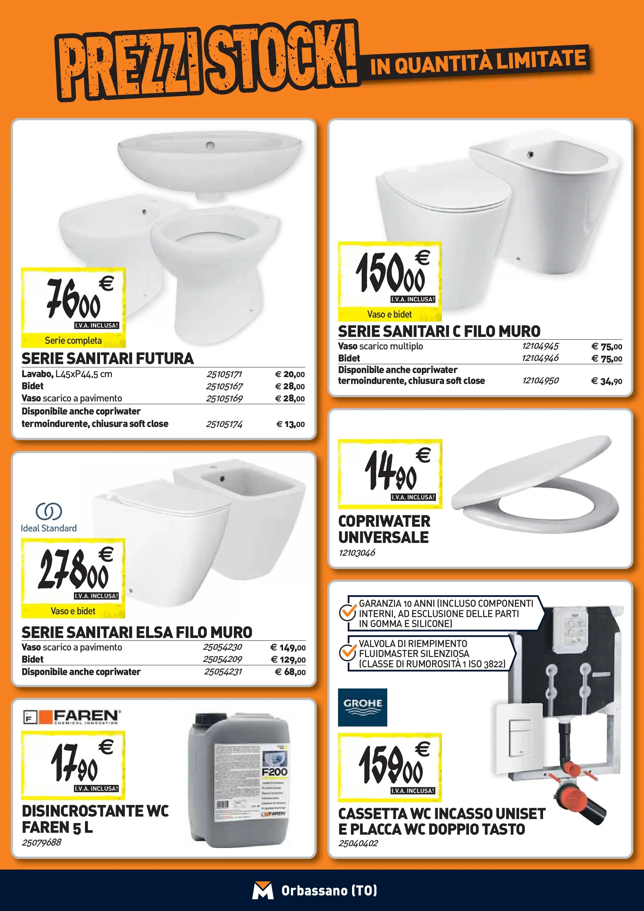 Nuovo TECNOMAT - Straordinari prezzi stock! dal 24/09/2025 > offerte anteprima 🛍️ | Pagina: 4 | Prodotti: Pavimento, Silicone, WC, Vaso