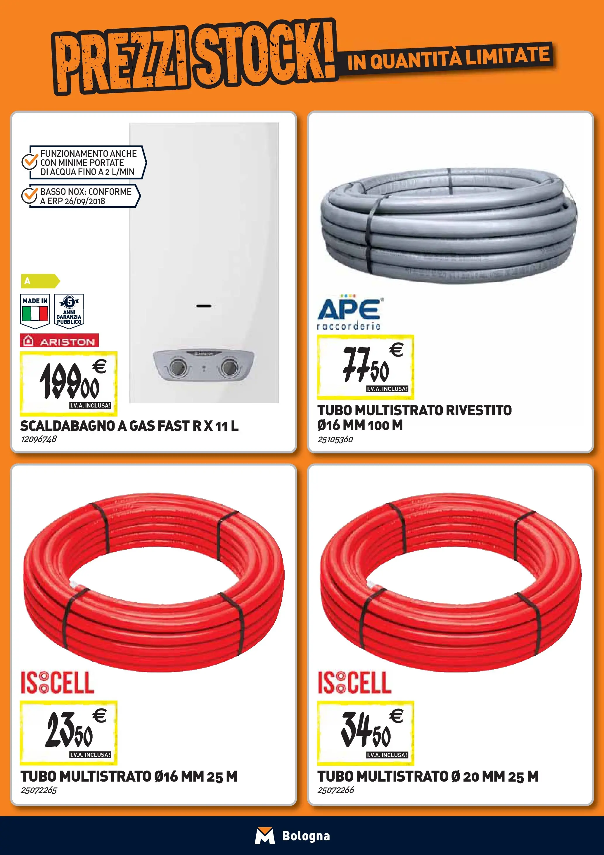 Nuovo TECNOMAT - Straordinari prezzi stock! dal 24/09/2025 > offerte anteprima 🛍️ | Pagina: 9 | Prodotti: Scaldabagno, Acqua, Tubo