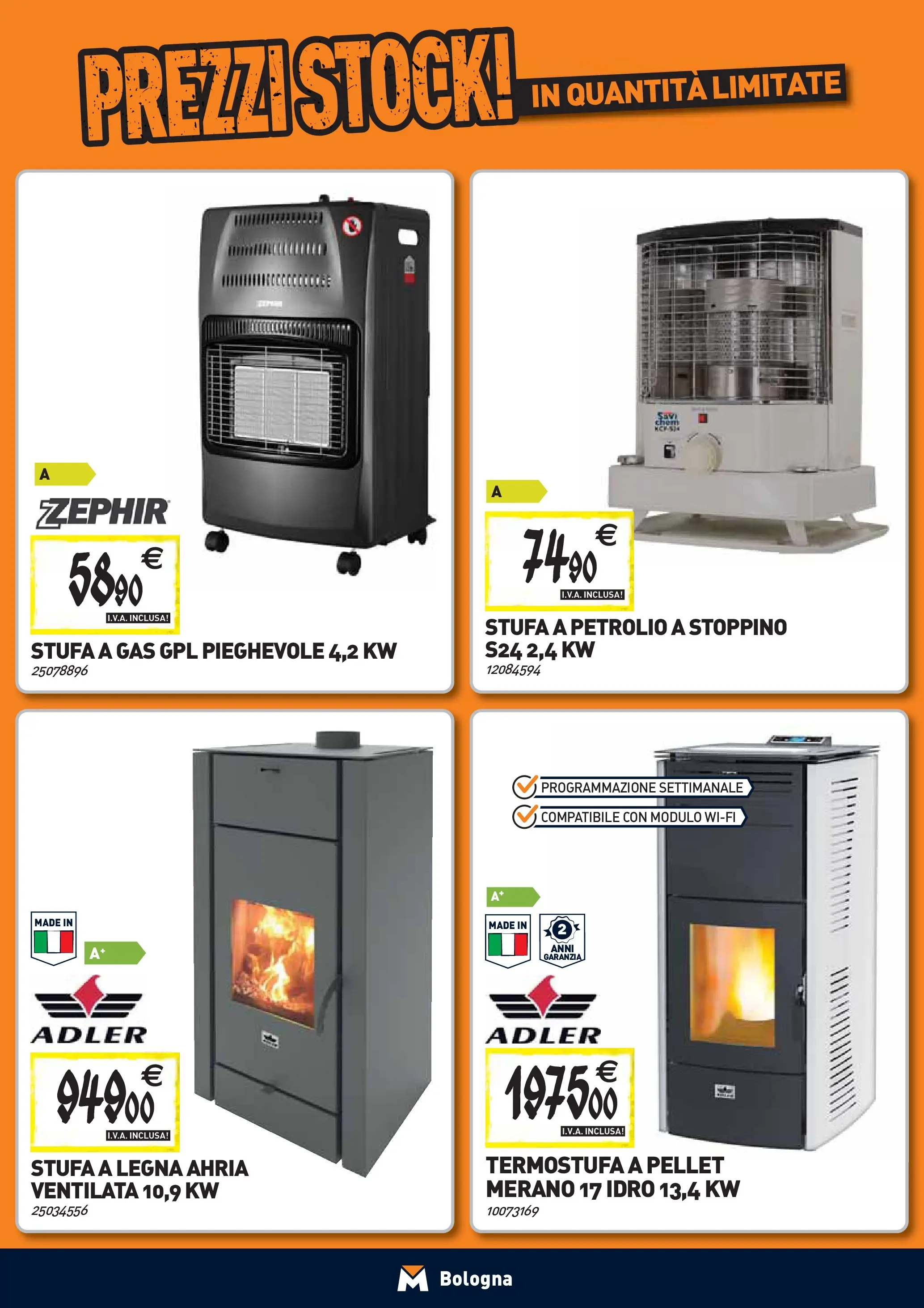 Nuovo TECNOMAT - Straordinari prezzi stock! dal 24/09/2025 > offerte anteprima 🛍️ | Pagina: 10 | Prodotti: Pellet, Stufa a legna, Stufa, Stufa a gas