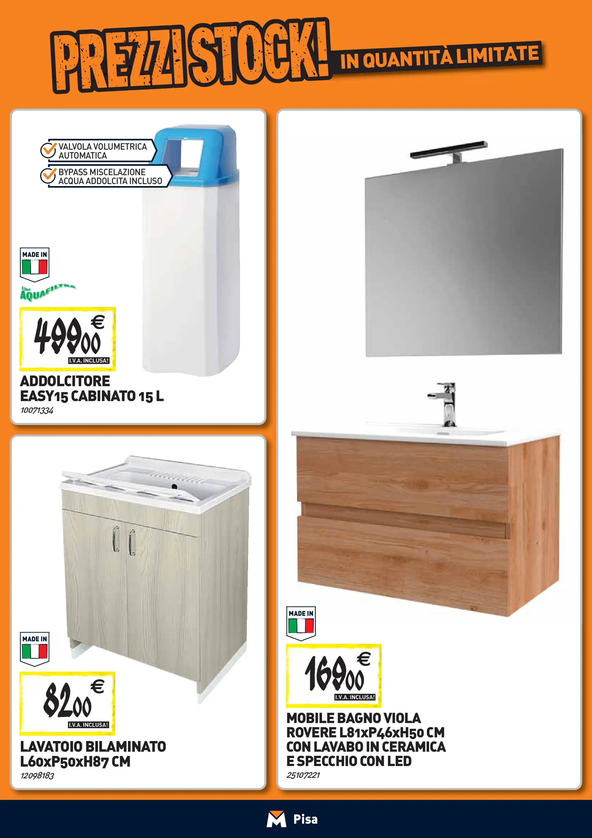 Nuovo TECNOMAT - Straordinari prezzi stock! dal 24/09/2025 > offerte anteprima 🛍️ | Pagina: 6 | Prodotti: Mobile, Acqua, Bagno, Specchio