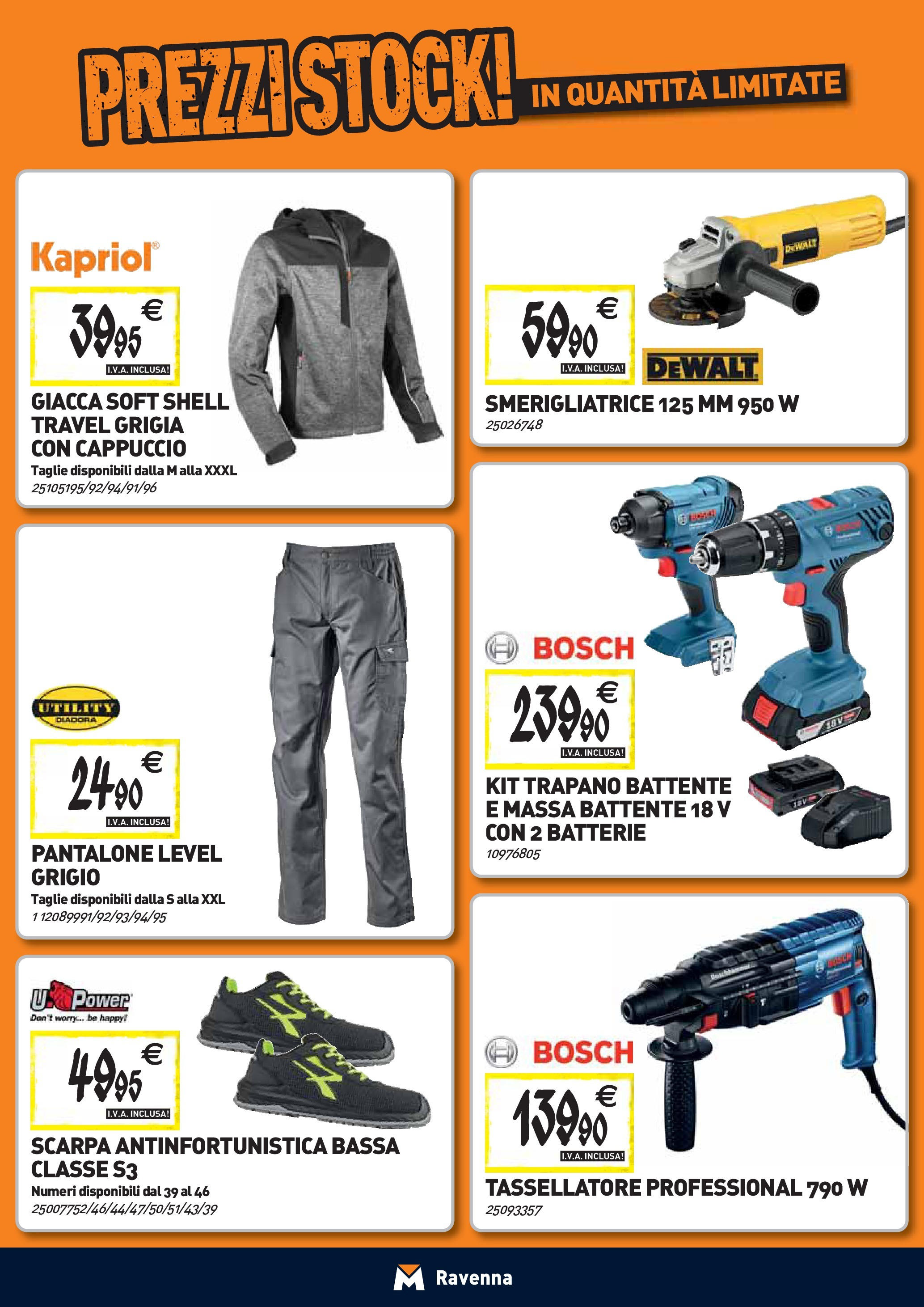 Nuovo TECNOMAT - Straordinari prezzi stock! dal 24/09/2025 > offerte anteprima 🛍️ | Pagina: 21 | Prodotti: Giacca, Trapano, Smerigliatrice, Batterie
