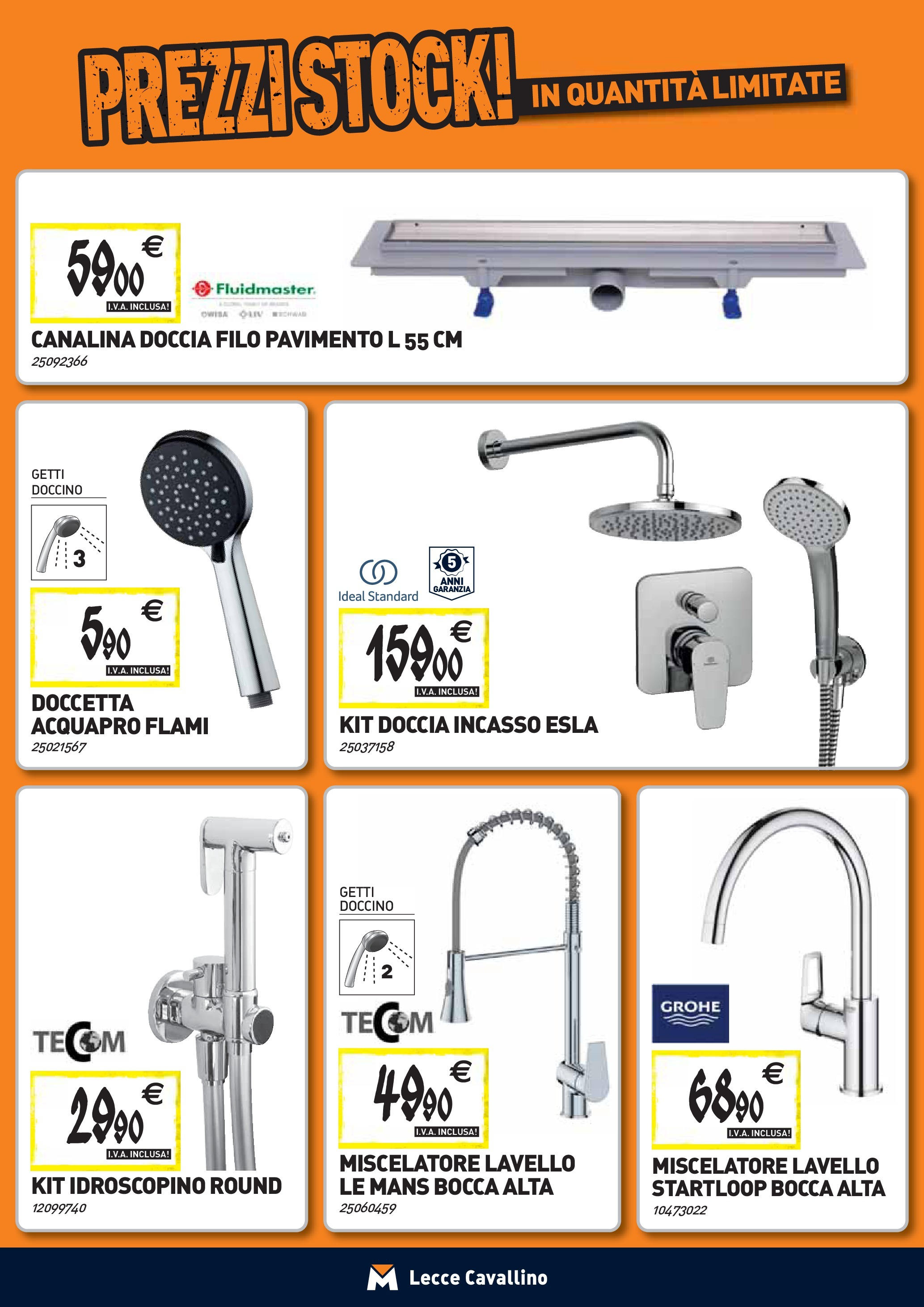Nuovo TECNOMAT - Straordinari prezzi stock! dal 24/09/2025 > offerte anteprima 🛍️ | Pagina: 4 | Prodotti: Pavimento, Lavello, Miscelatore, Doccia
