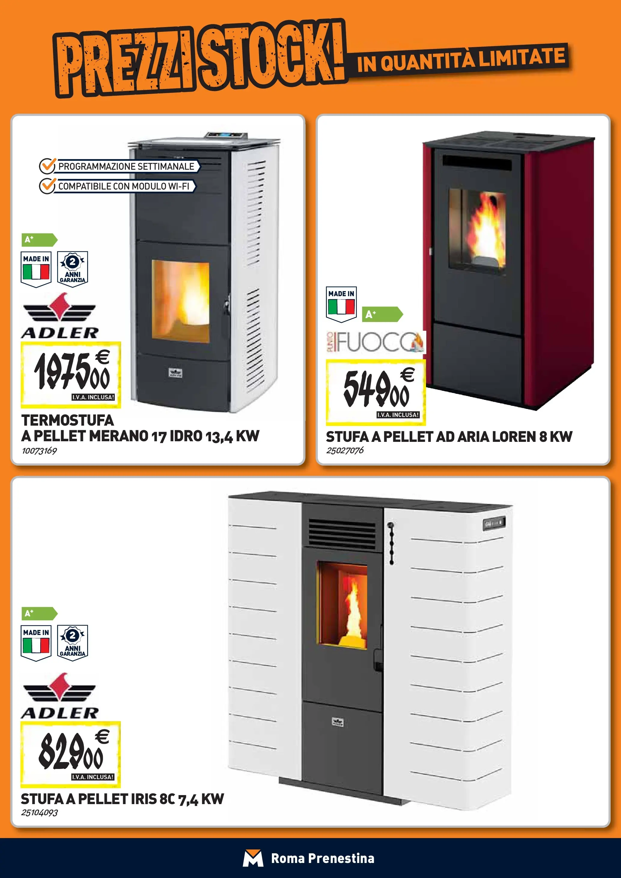 Nuovo TECNOMAT - Straordinari prezzi stock! dal 24/09/2025 > offerte anteprima 🛍️ | Pagina: 11 | Prodotti: Pellet, Stufa a pellet, Stufa