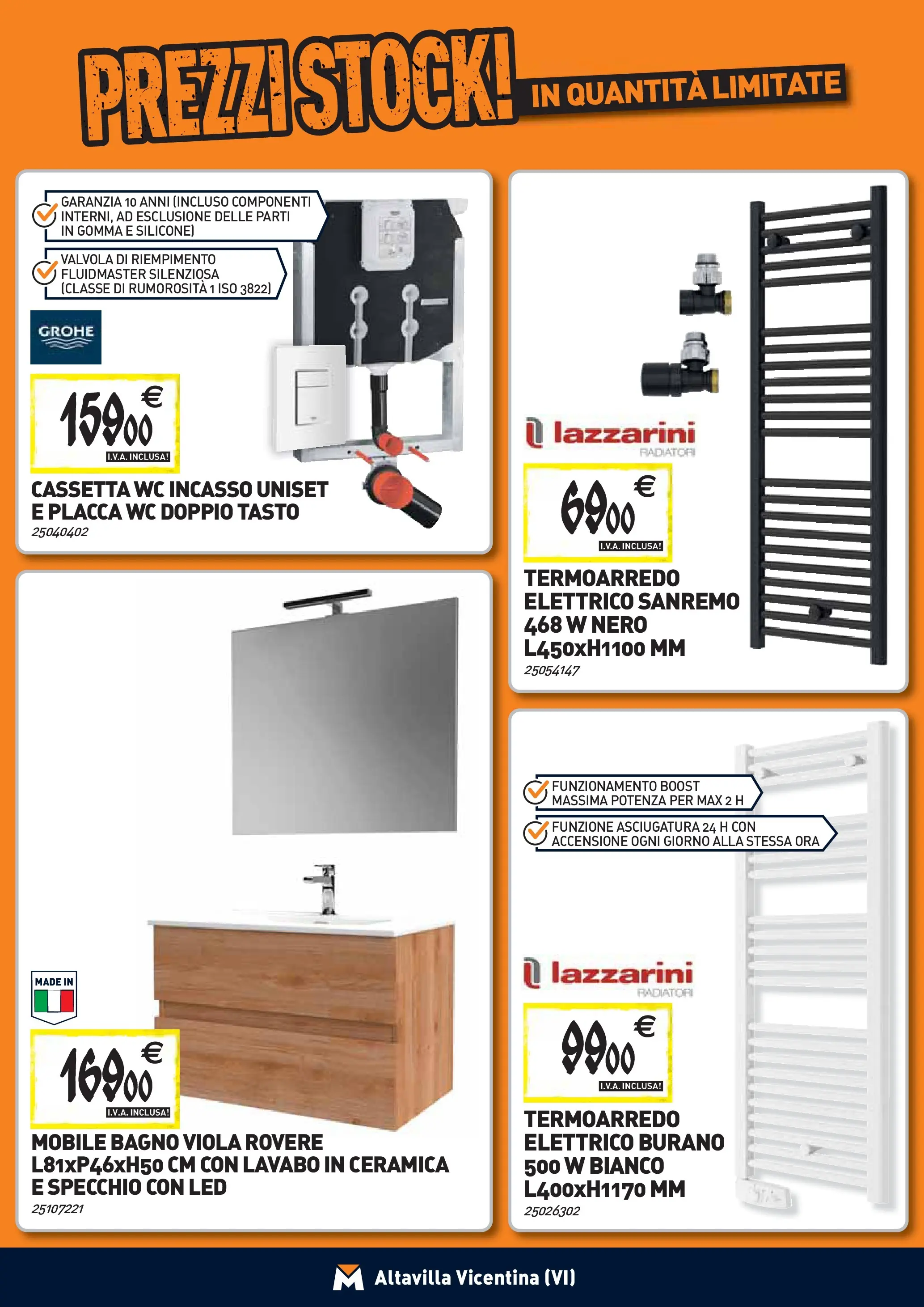 Nuovo TECNOMAT - Straordinari prezzi stock! dal 24/09/2025 > offerte anteprima 🛍️ | Pagina: 6 | Prodotti: Mobile, WC, Bagno, Specchio
