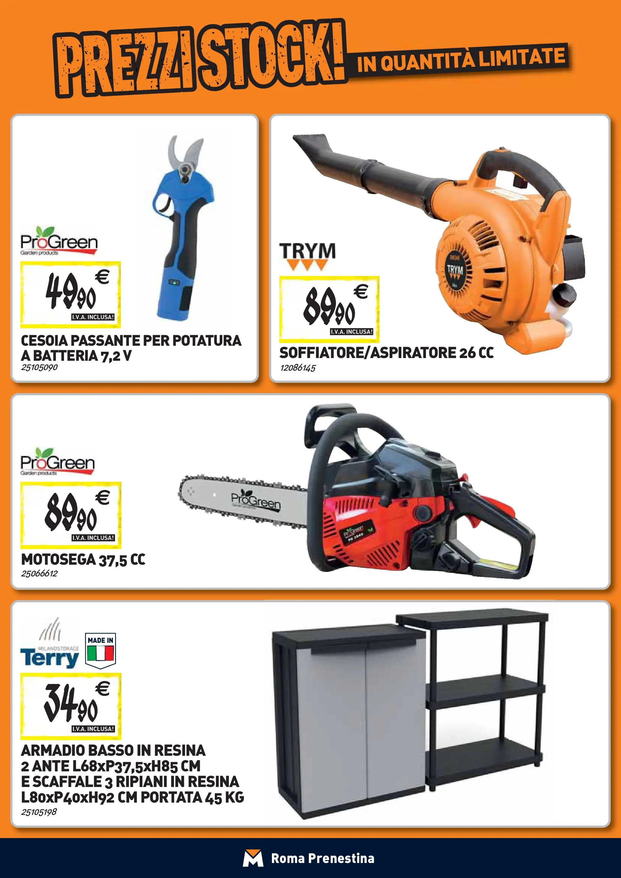 Nuovo TECNOMAT - Straordinari prezzi stock! dal 24/09/2025 > offerte anteprima 🛍️ | Pagina: 26 | Prodotti: Motosega, Scaffale, Armadio, Batteria