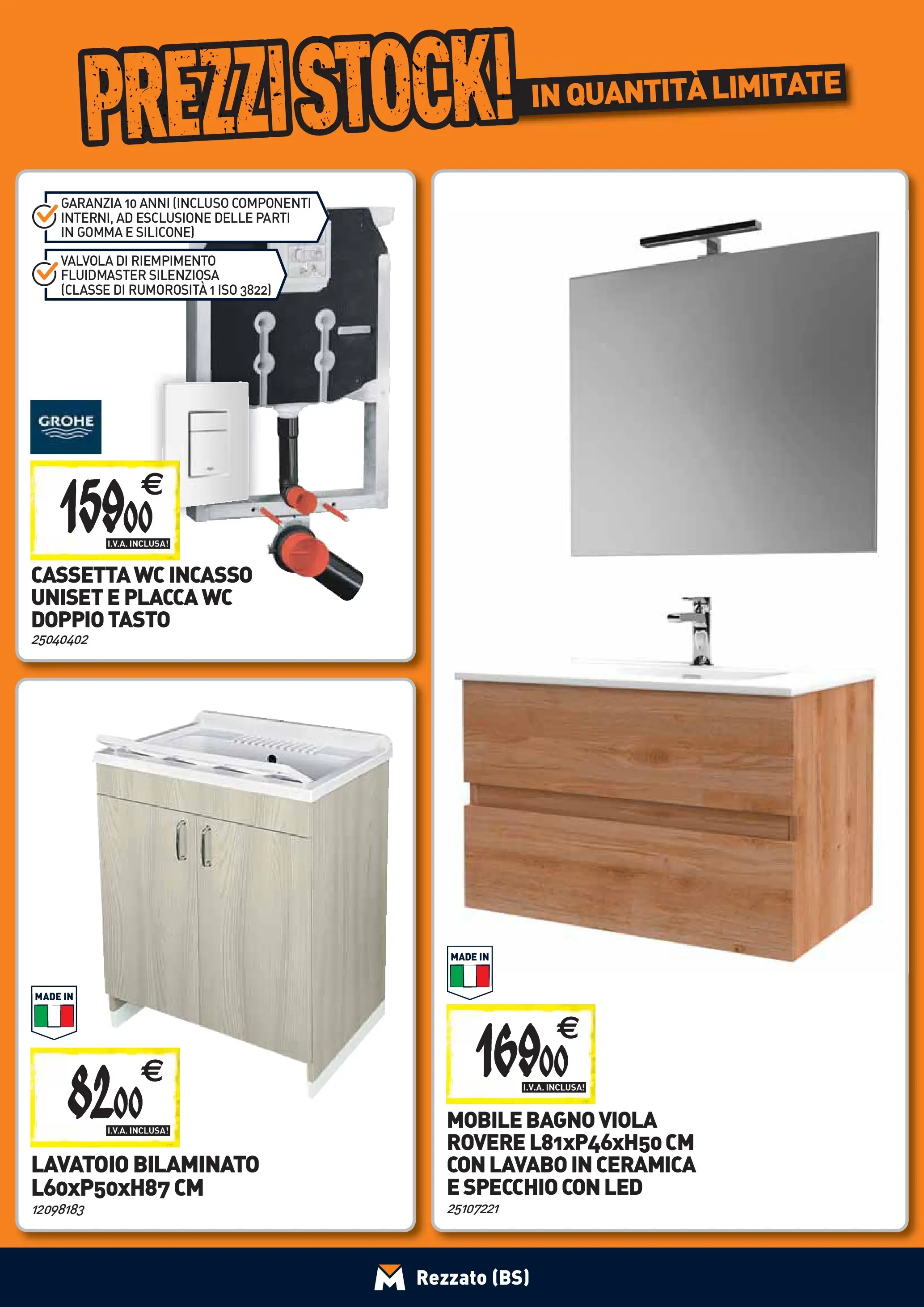 Nuovo TECNOMAT - Straordinari prezzi stock! dal 24/09/2025 > offerte anteprima 🛍️ | Pagina: 6 | Prodotti: Mobile, WC, Bagno, Specchio