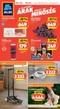 Aldi: Aldi újság érvényessége 2025.10.01.-ig - 2025.10.01 napig