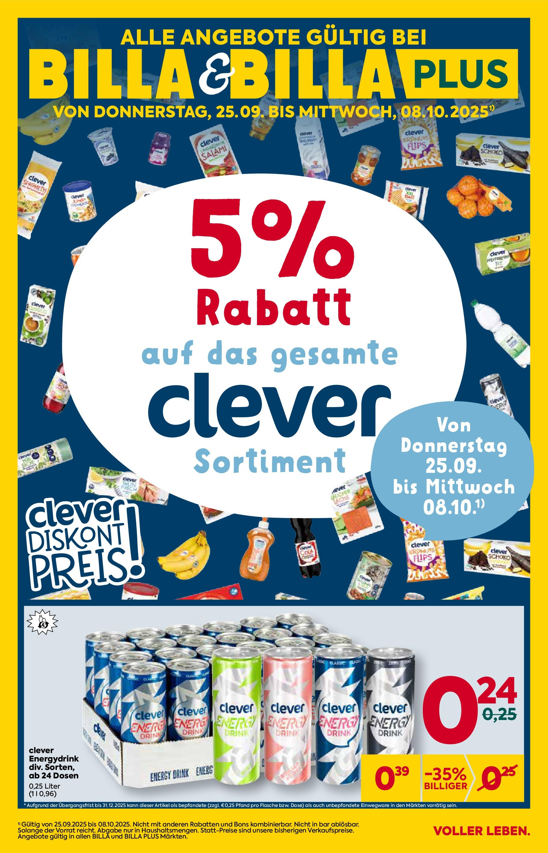 Billa Clever Wien, Moedling, Bad Radkersburg ab 25.09.2025 - Angebote, Prospekt | Seite: 2 | Produkte: Hajdina liszt, Salami