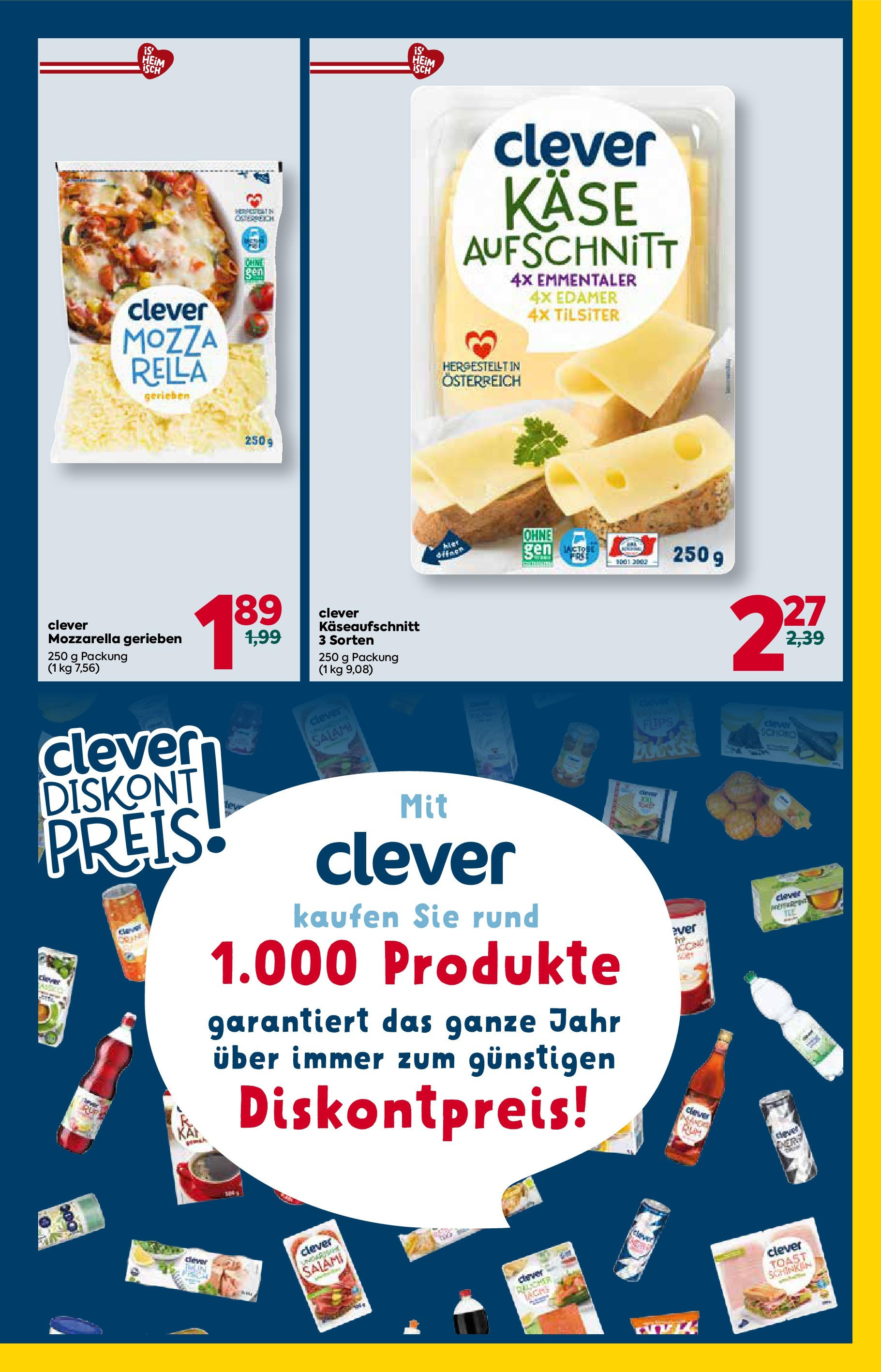 Billa Clever Wien, Moedling, Bad Radkersburg ab 25.09.2025 - Angebote, Prospekt | Seite: 8 | Produkte: Käse, Salami, Schinken