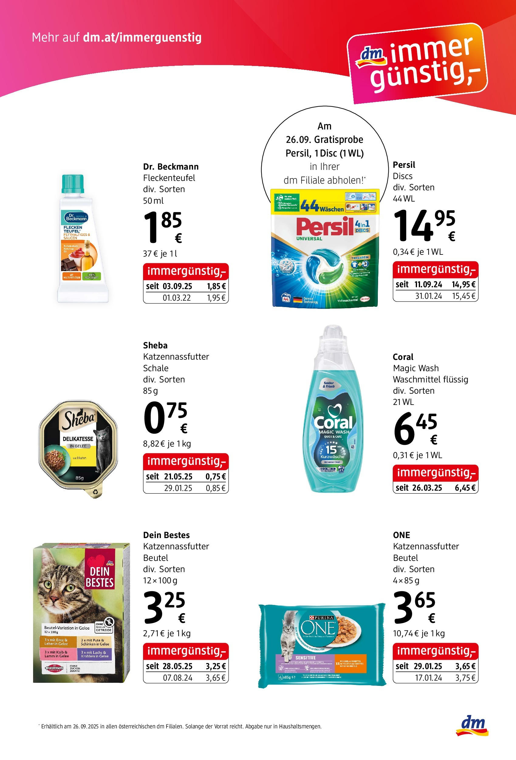 dm drogerie markt Flugblatt Oktober 2025 von 25.09.2025 - Aktuelle Angebote | Seite: 11 | Produkte: Getreide, Schinken, Waschmittel