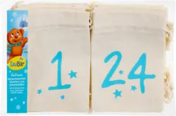 SauBär Adventskalender-Säckchen Set 24tlg