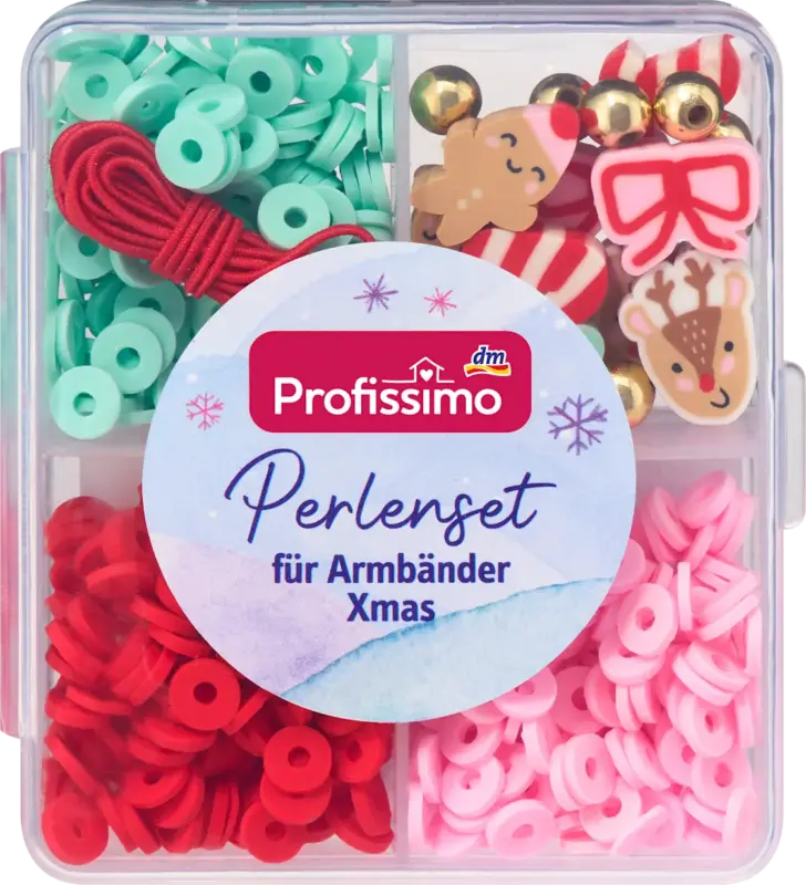 Profissimo Perlenset x-mas Armb&auml;nder