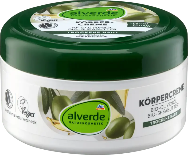 alverde NATURKOSMETIK K&ouml;rpercreme Oliven&ouml;l, Sheabutter
