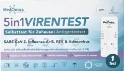 Medomics 5in1 Virentest Selbsttest SARS-CoV-2, Influenza A/B, RSV & Adenovirus