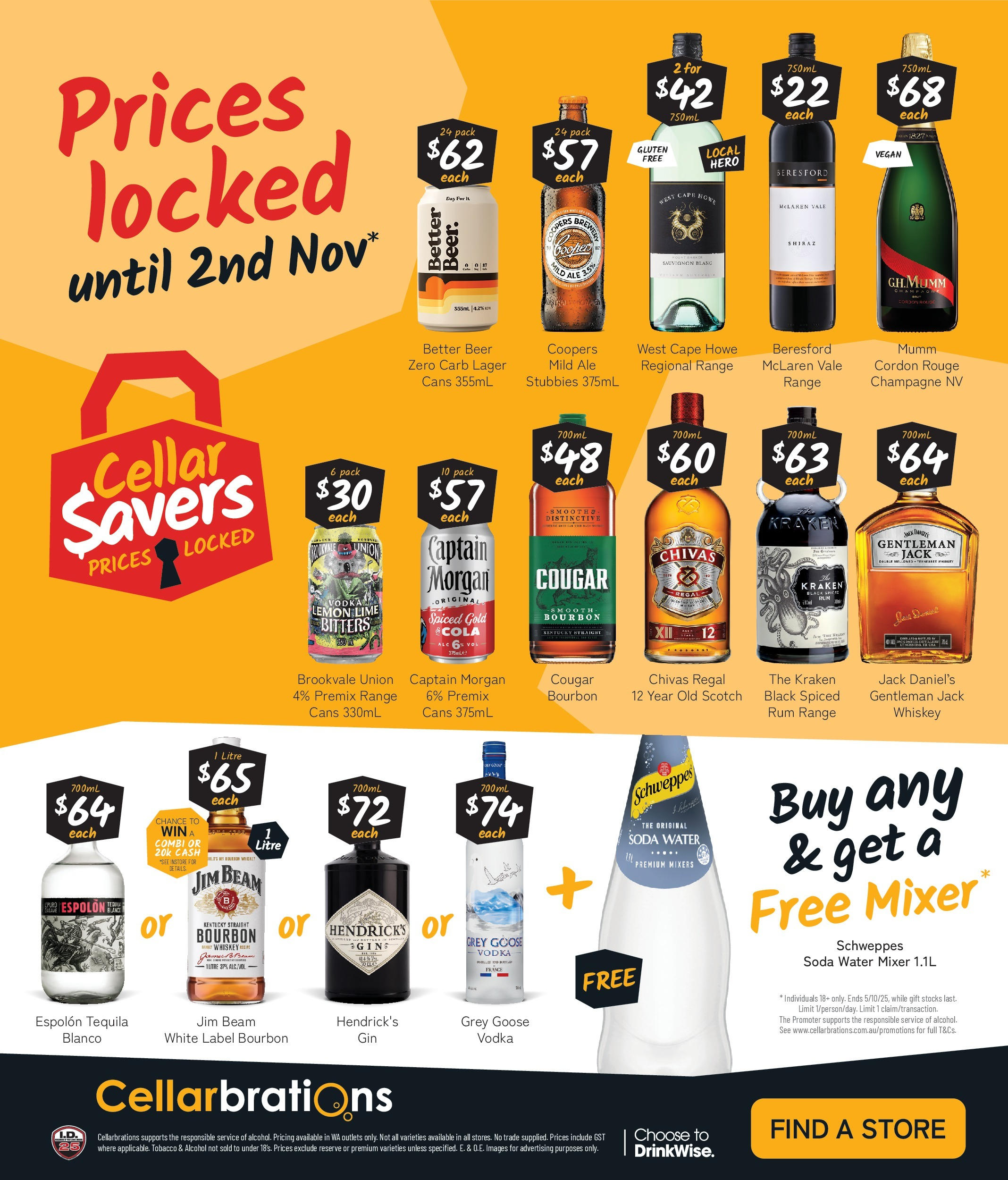 Cellarbrations Catalogue Cottesloe, Perth  - 22/09/2025 > weekly / monthly specials | Page: 8 | Products: Vodka, Whiskey, Rum, Scotch