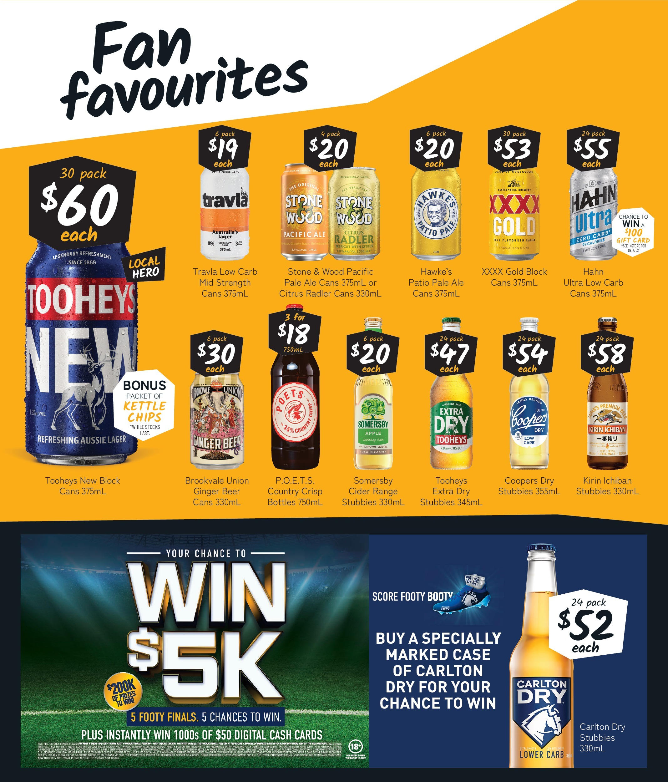 Cellarbrations Catalogue Merrylands, Forresters Beach - 22/09/2025 > weekly / monthly specials | Page: 3 | Products: Beer, Chips, Wood, Digital