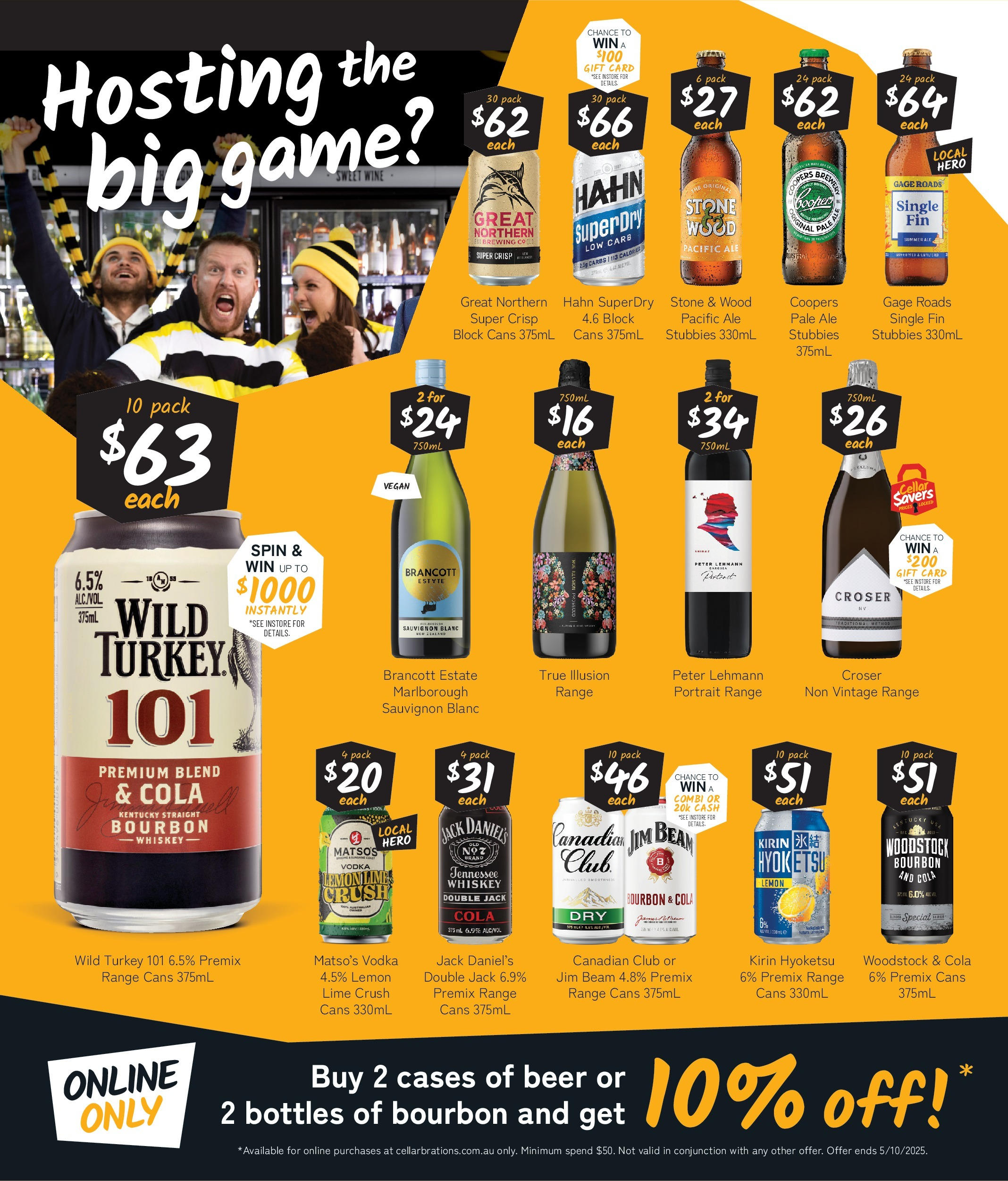 Cellarbrations Catalogue Katanning, Australind - 22/09/2025 > weekly / monthly specials | Page: 2 | Products: Beer, Bourbon, Lemon, Turkey