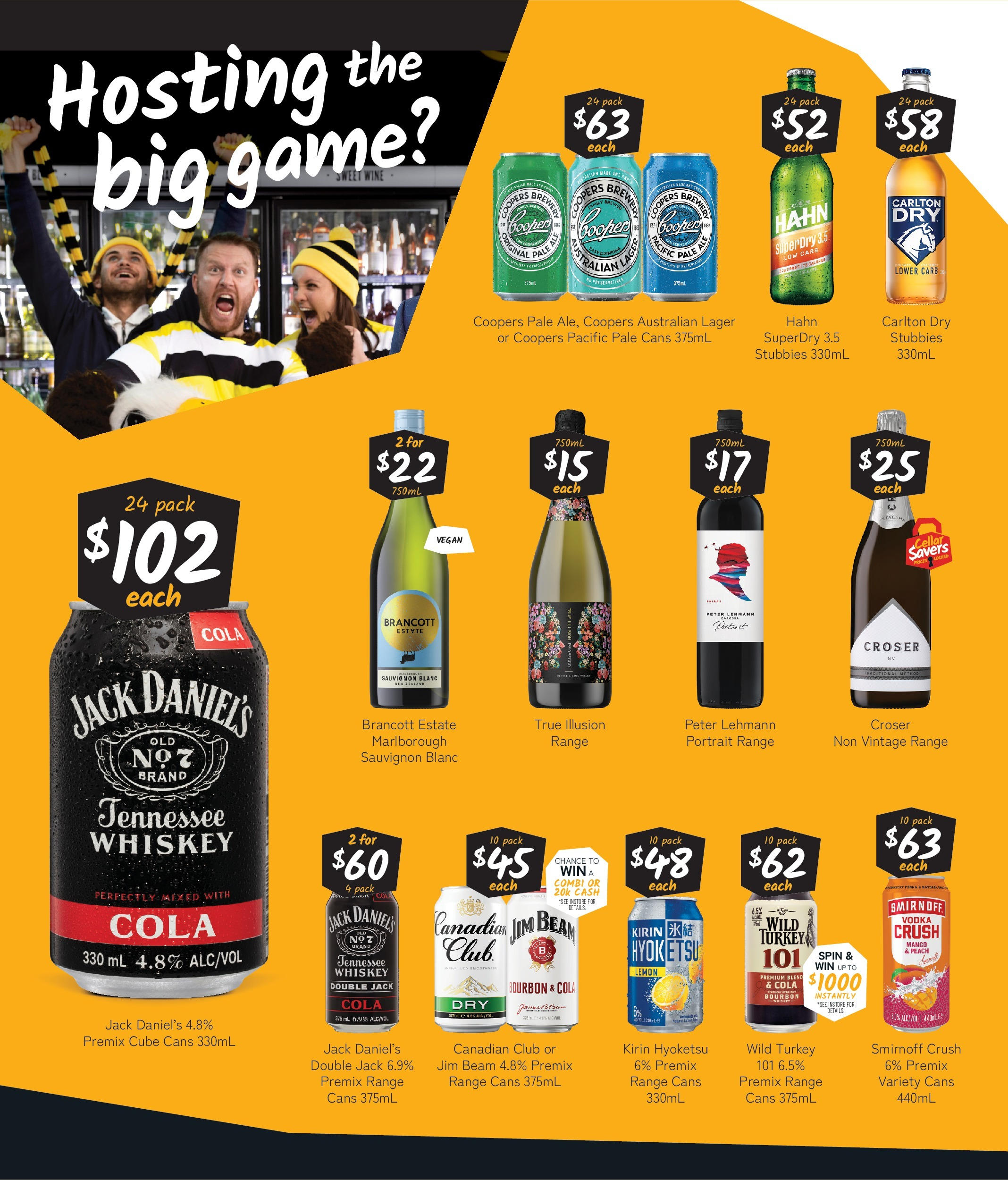 Cellarbrations Catalogue Zuccoli, Darwin - 22/09/2025 > weekly / monthly specials | Page: 2 | Products: Bourbon, Vodka, Whiskey, Lemon