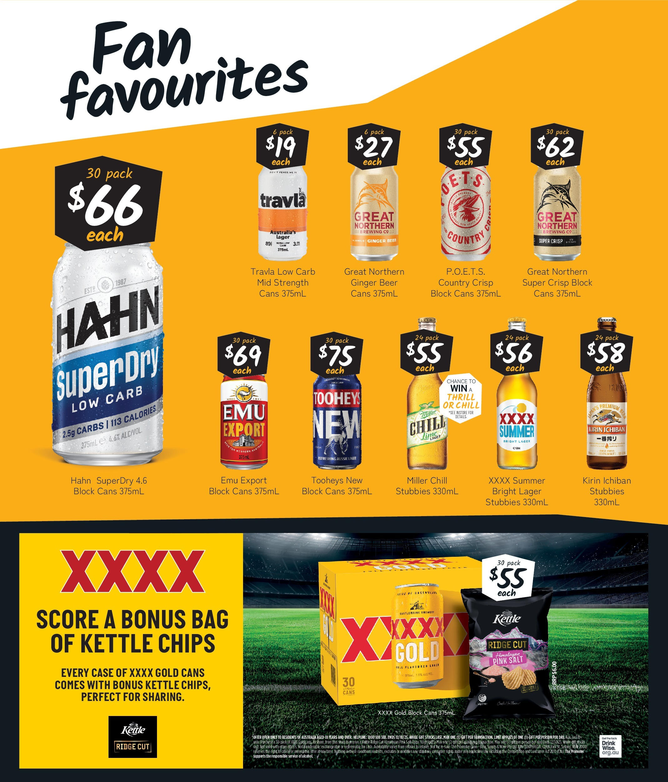 Cellarbrations Catalogue Zuccoli, Darwin - 22/09/2025 > weekly / monthly specials | Page: 3 | Products: Ginger, Chips, Bag, Kettle