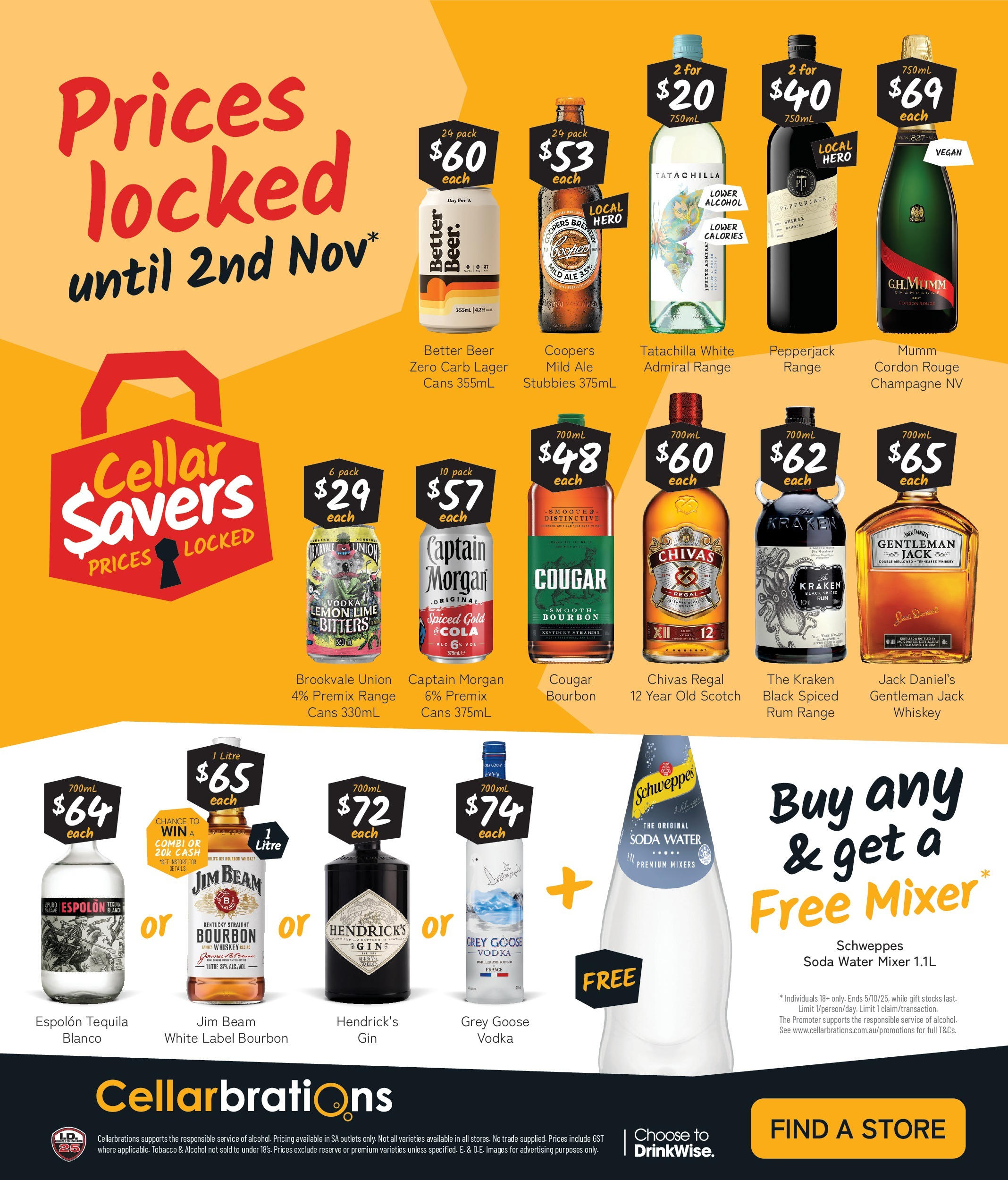 Cellarbrations Catalogue Aldgate, Fullarton, Jamestown - 22/09/2025 > weekly / monthly specials | Page: 8 | Products: Beer, Bourbon, Whiskey, Lemon