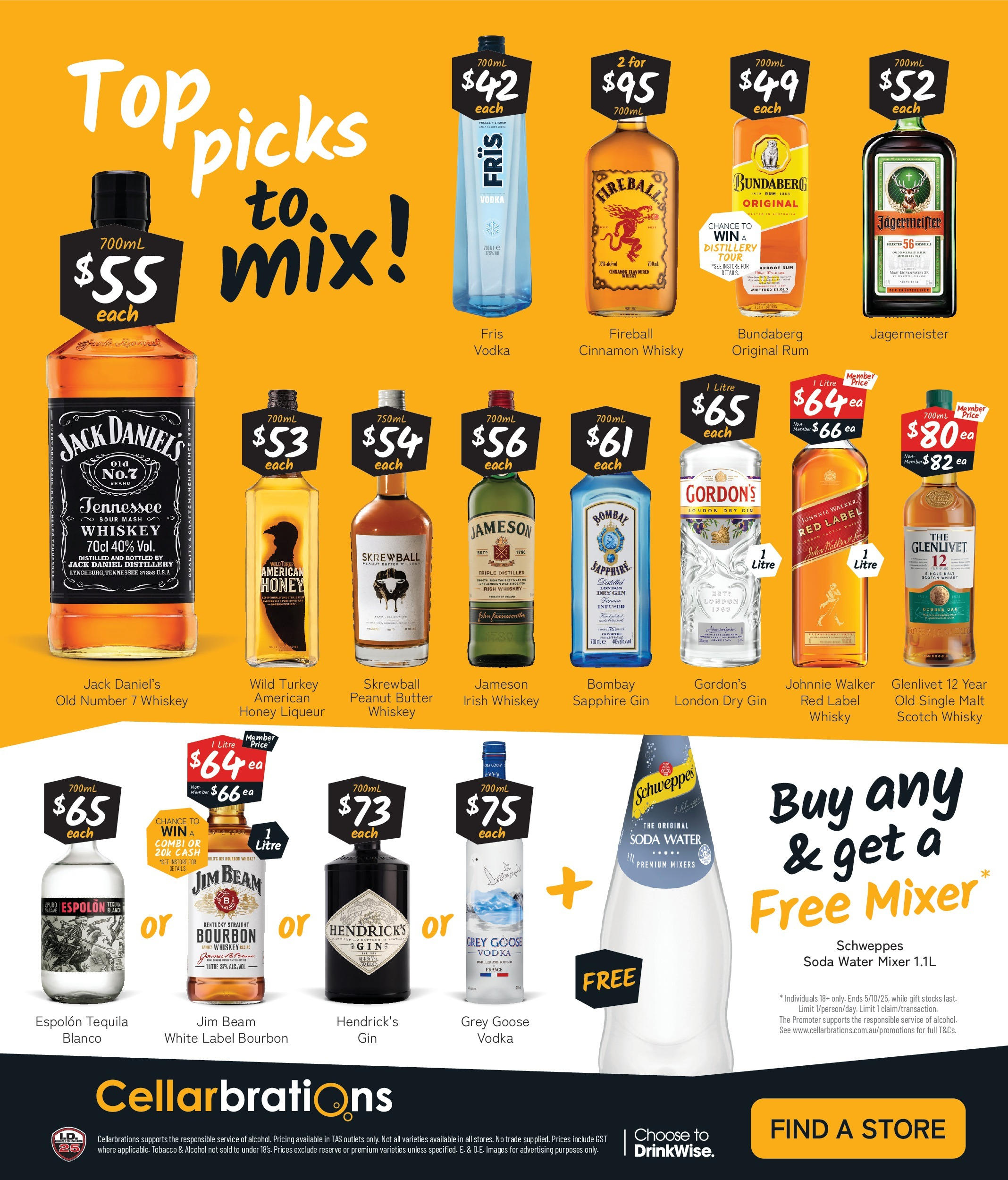 Cellarbrations Catalogue Somerset, Huonville, Hobart - 22/09/2025 > weekly / monthly specials | Page: 8 | Products: Honey, Gin, Whiskey, Scotch