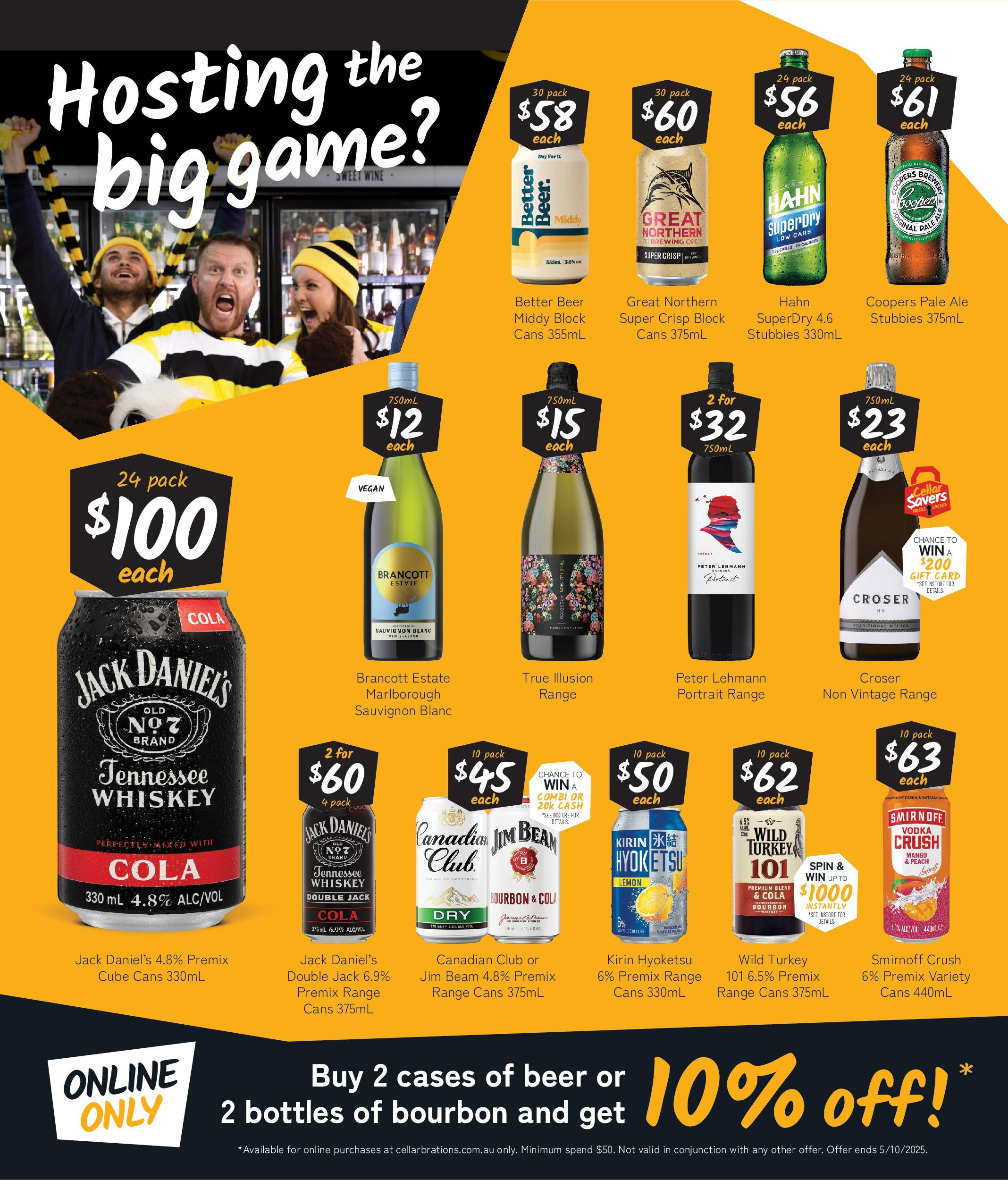 Cellarbrations Catalogue Ingham, Cairns - 22/09/2025 > weekly / monthly specials | Page: 2 | Products: Bourbon, Lemon, Peach, Game