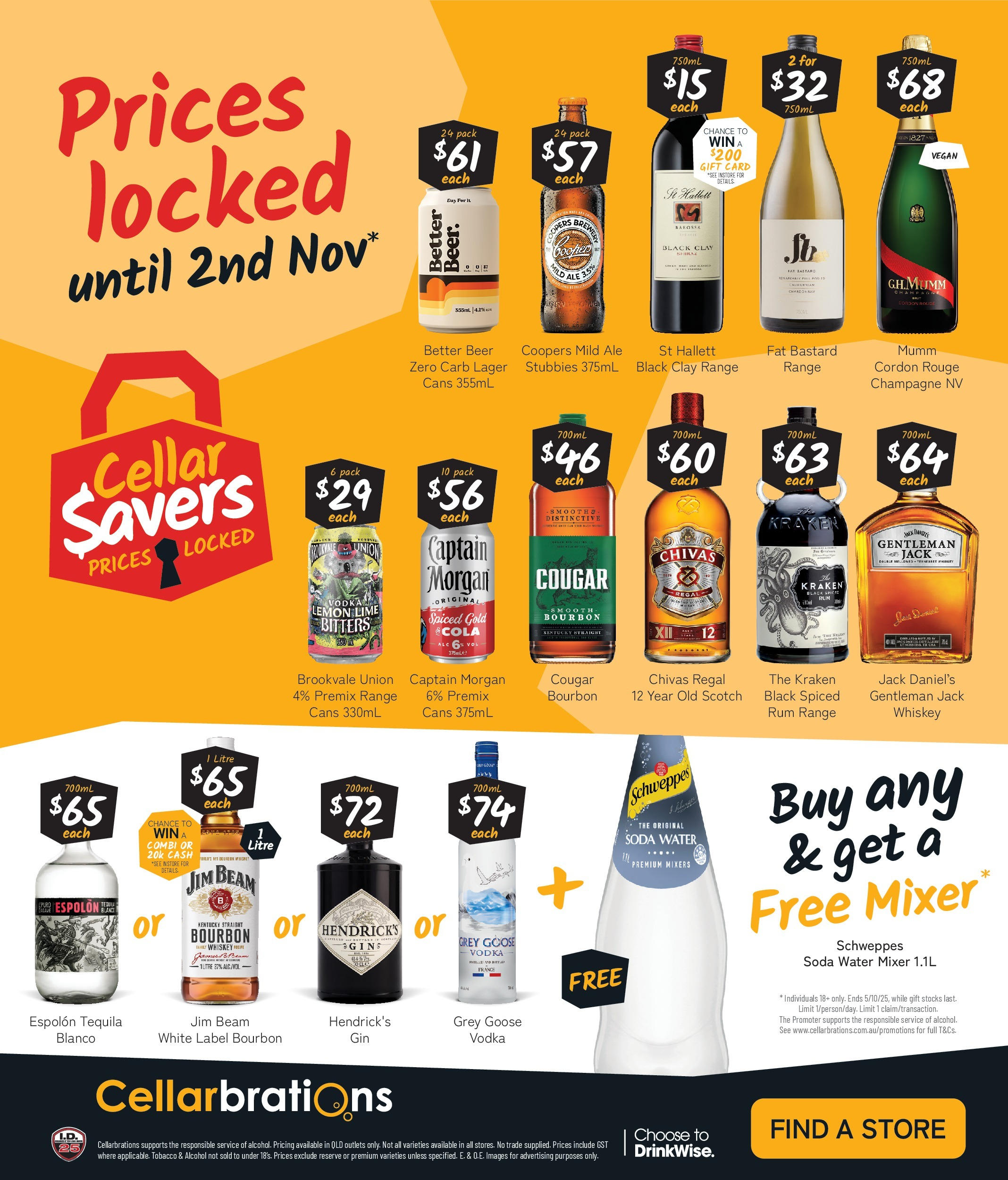 Cellarbrations Catalogue Ingham, Cairns - 22/09/2025 > weekly / monthly specials | Page: 8 | Products: Beer, Scotch, Clay, Mixer
