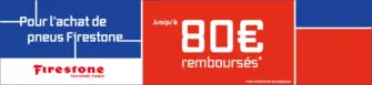 Pneus Firestone : jusqu'à 80€ remboursés pour l'achat de pneus Firestone !