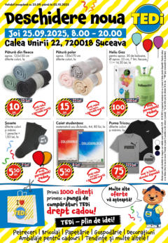 Ofertele TEDi valabile de la 25.09.2025