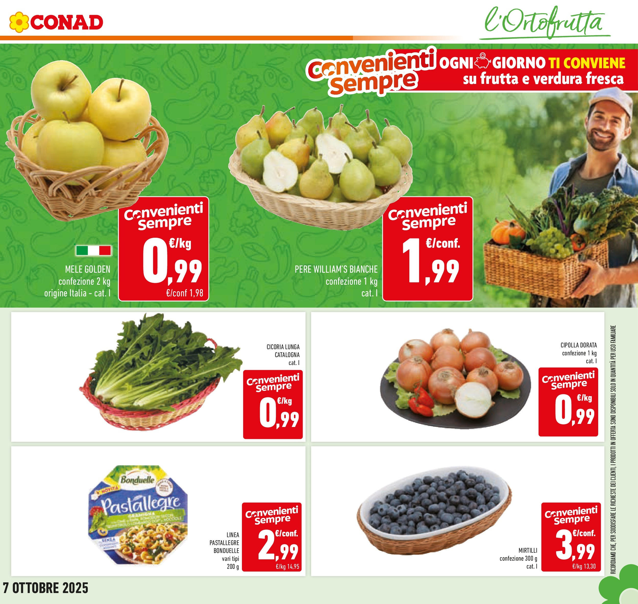 Volantino Conad dal 23/09/2025 > Anteprima | Pagina: 9 | Prodotti: Mele, Frutta, Pasta, Mirtilli