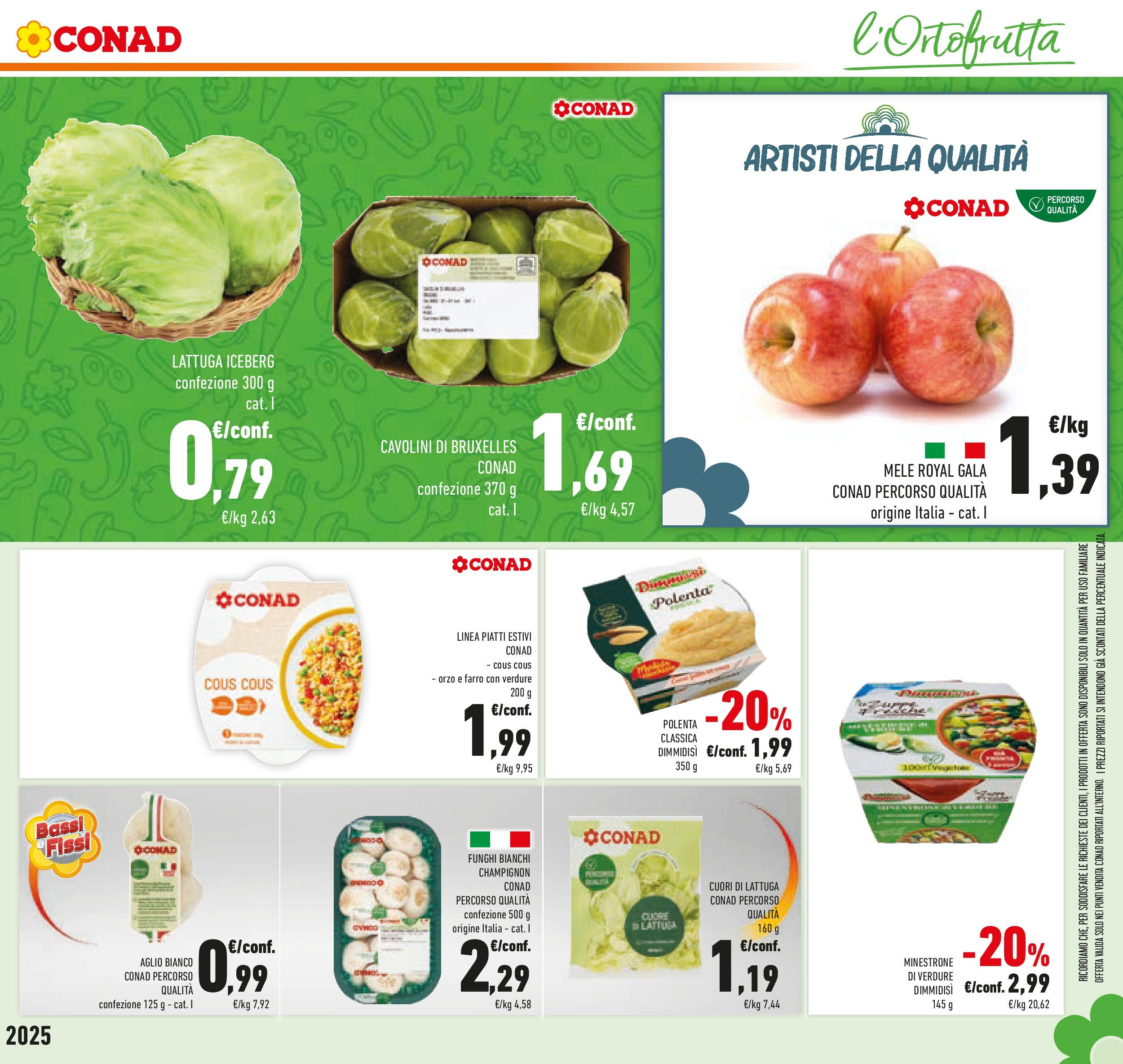 Volantino Conad dal 23/09/2025 > Anteprima | Pagina: 11 | Prodotti: Aglio, Cous cous, Lattuga, Farro