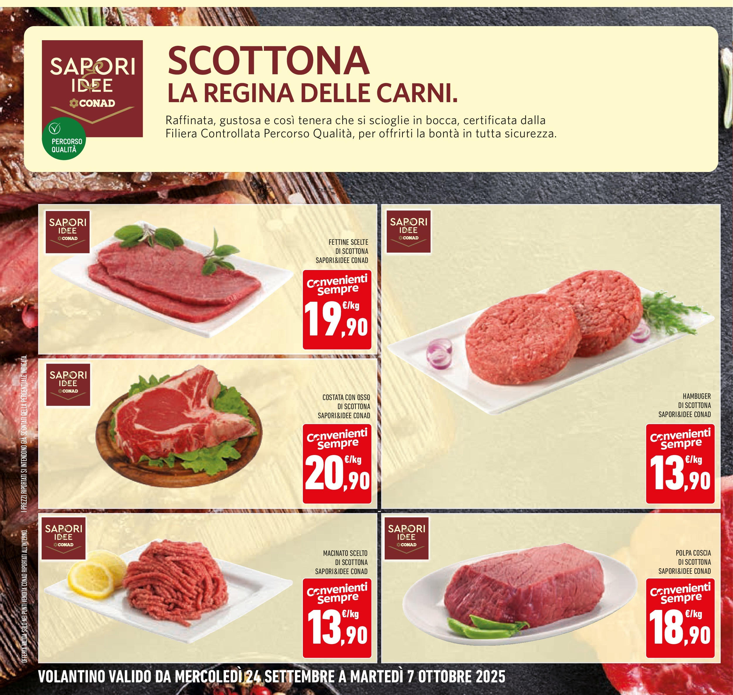 Volantino Conad dal 23/09/2025 > Anteprima | Pagina: 14 | Prodotti: Hamburger, Macinato