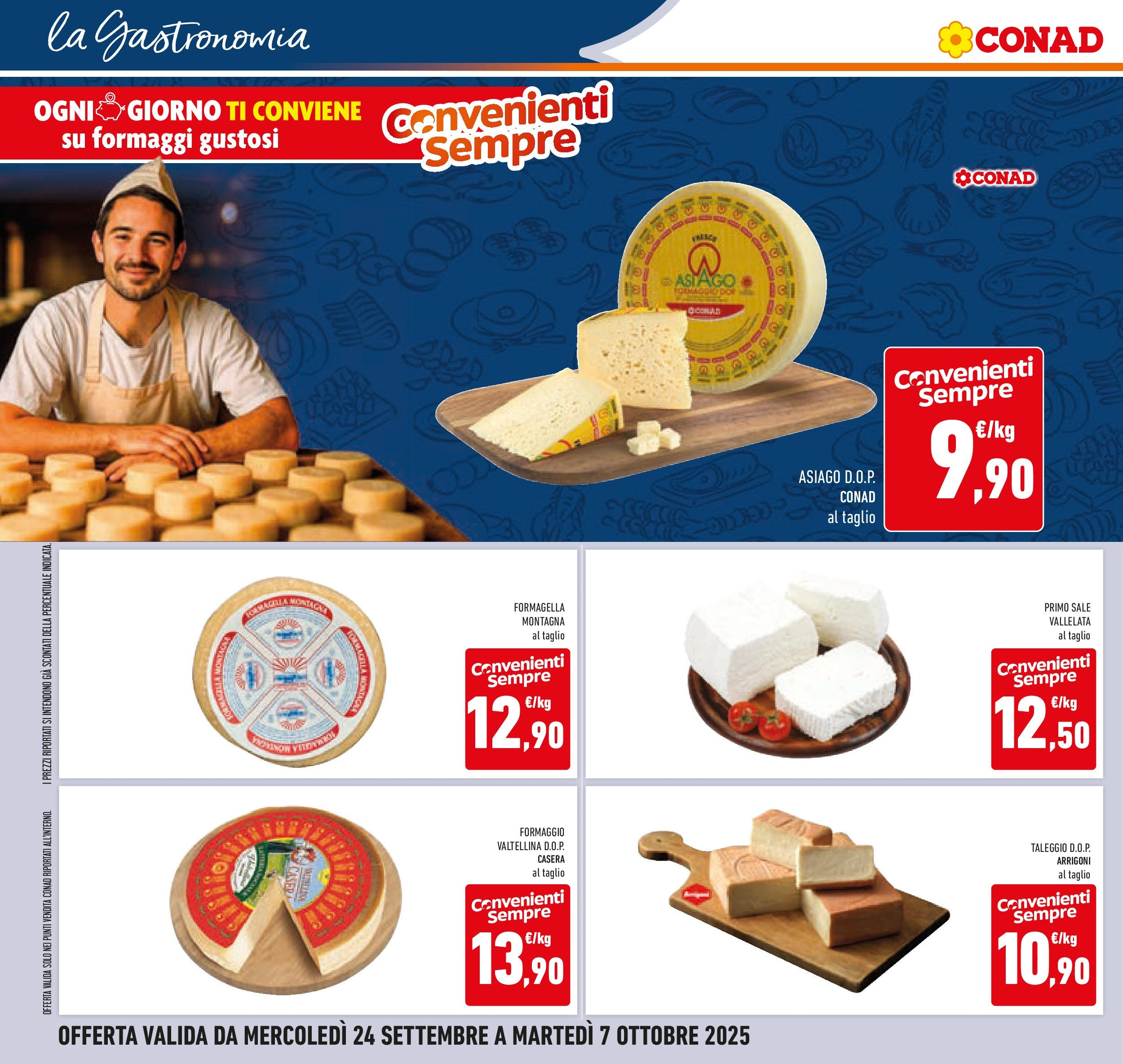 Volantino Conad dal 23/09/2025 > Anteprima | Pagina: 16 | Prodotti: Sale, Formaggio