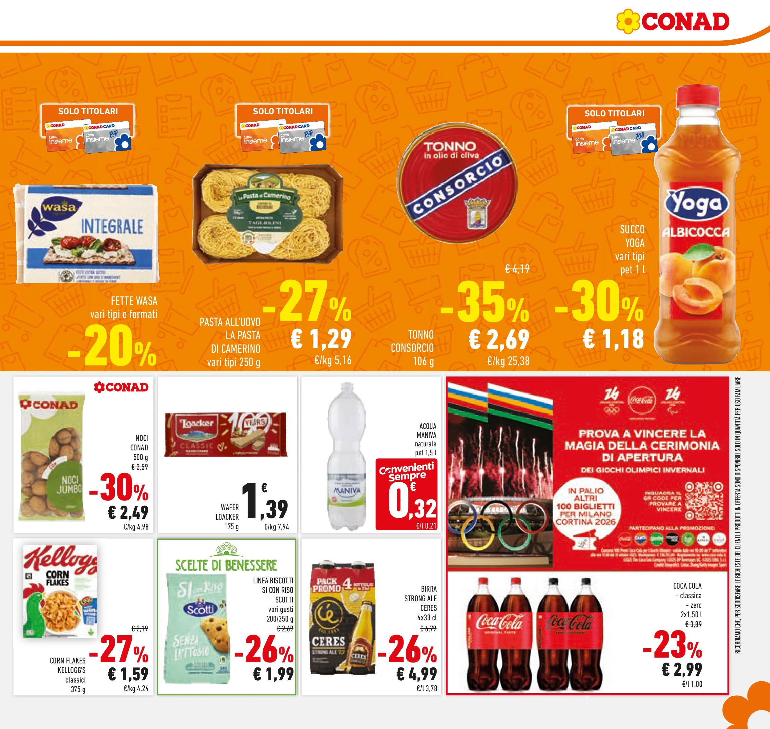 Volantino Conad dal 23/09/2025 > Anteprima | Pagina: 25 | Prodotti: Riso, Acqua, Pasta, Coca Cola