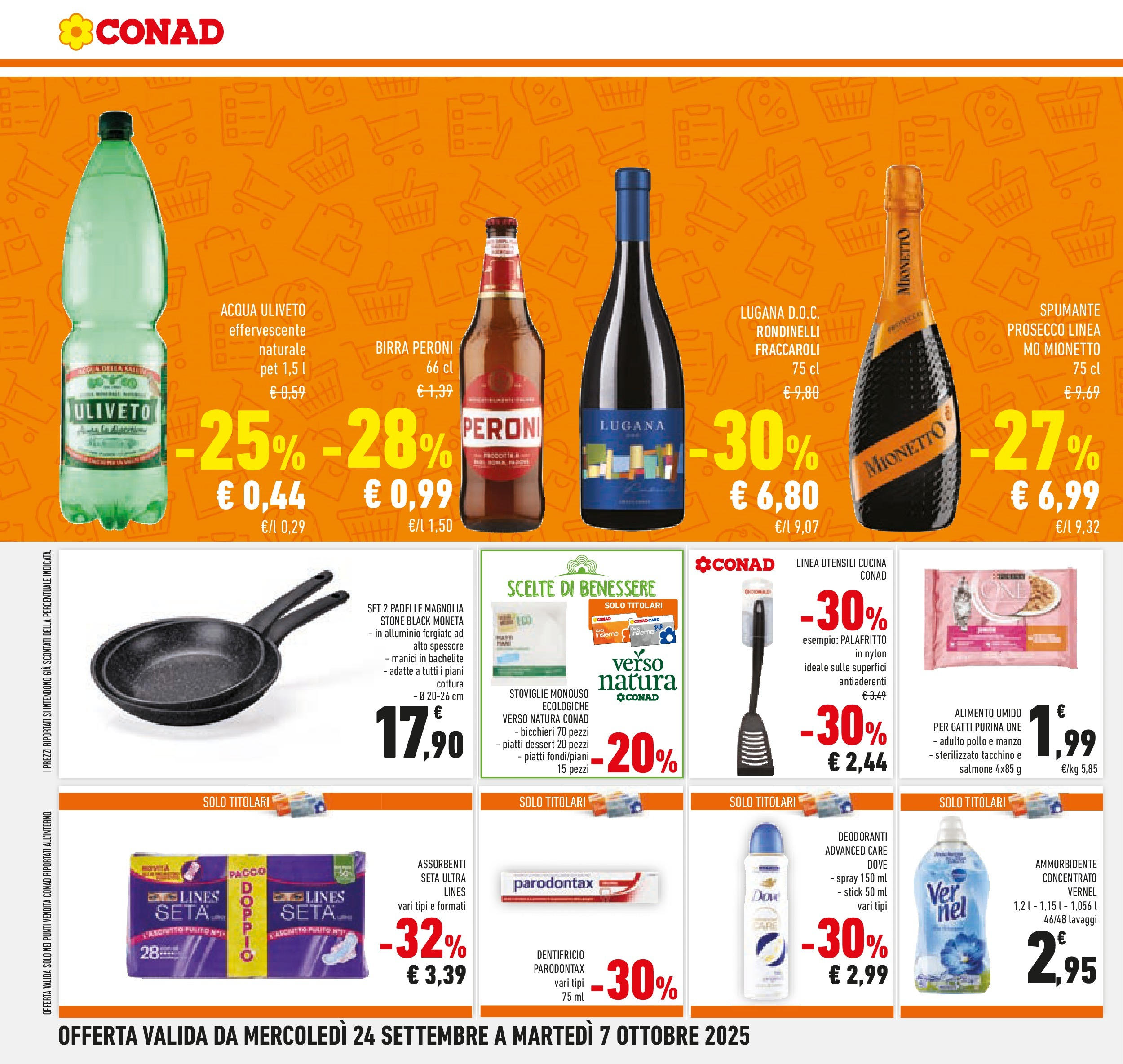 Volantino Conad dal 23/09/2025 > Anteprima | Pagina: 26 | Prodotti: Ammorbidente, Manzo, Acqua, Spumante