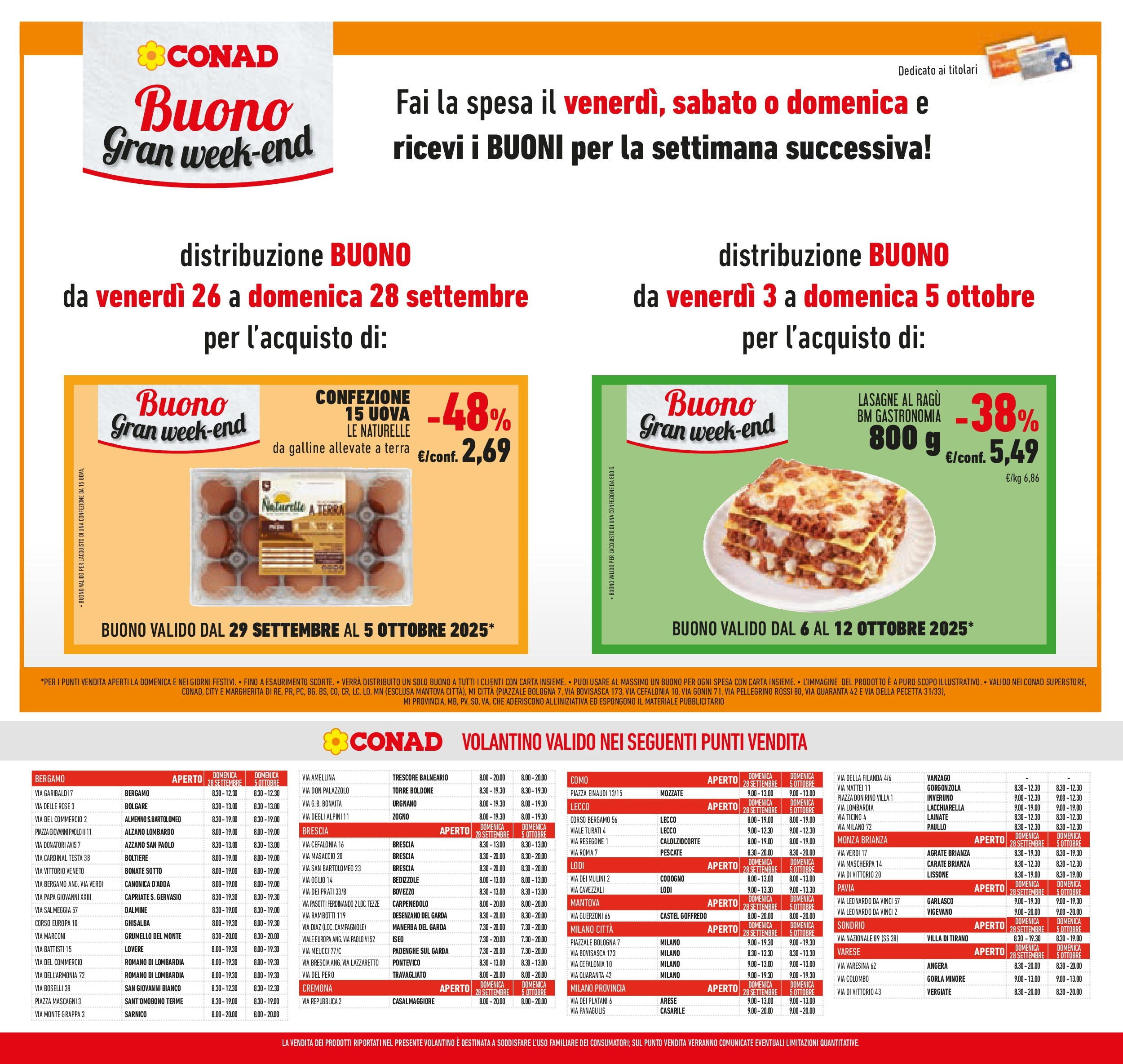 Volantino Conad dal 23/09/2025 > Anteprima | Pagina: 29 | Prodotti: Uova, Ragú, Gorgonzola, Terra