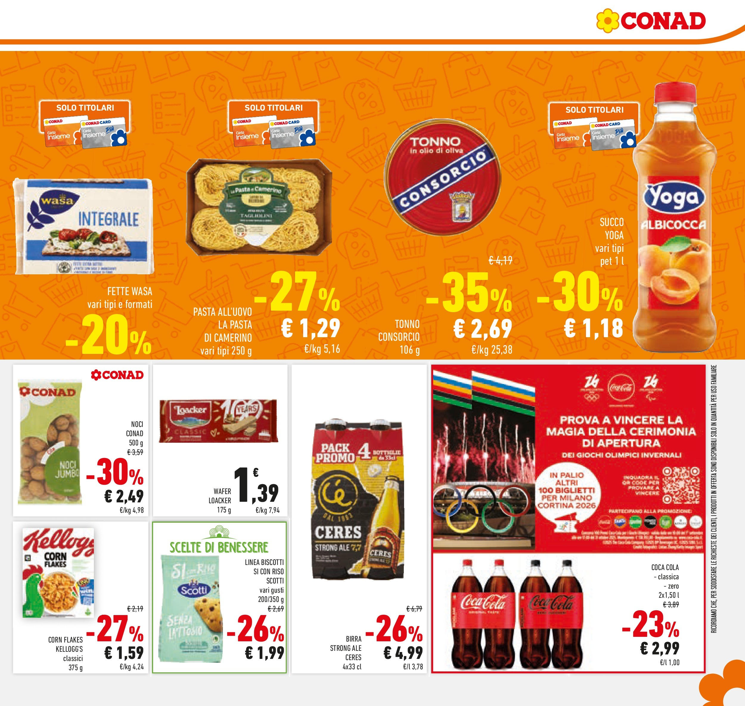 Volantino Conad dal 23/09/2025 > Anteprima | Pagina: 11 | Prodotti: Birra, Pasta, Noci, Tonno