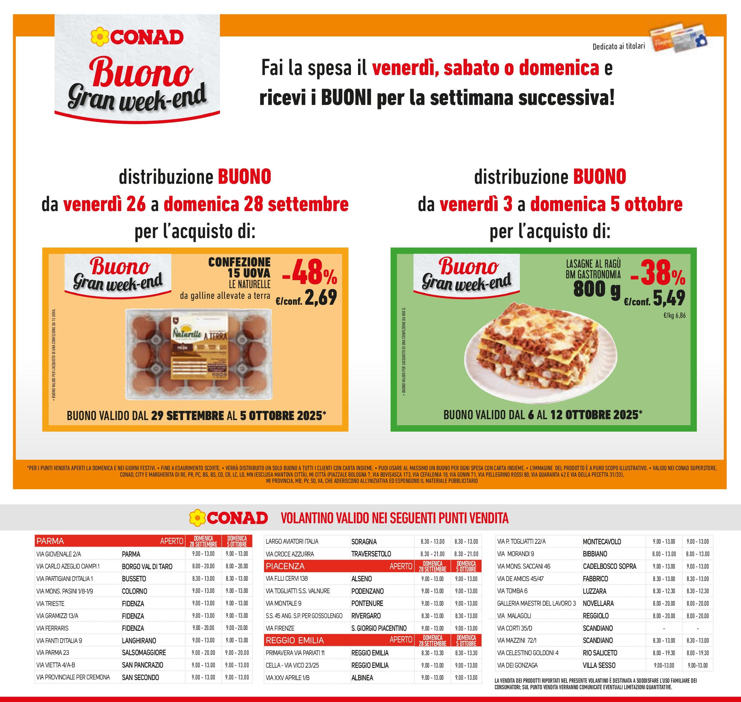 Volantino Conad dal 23/09/2025 > Anteprima | Pagina: 15 | Prodotti: Uova, Ragú, Terra